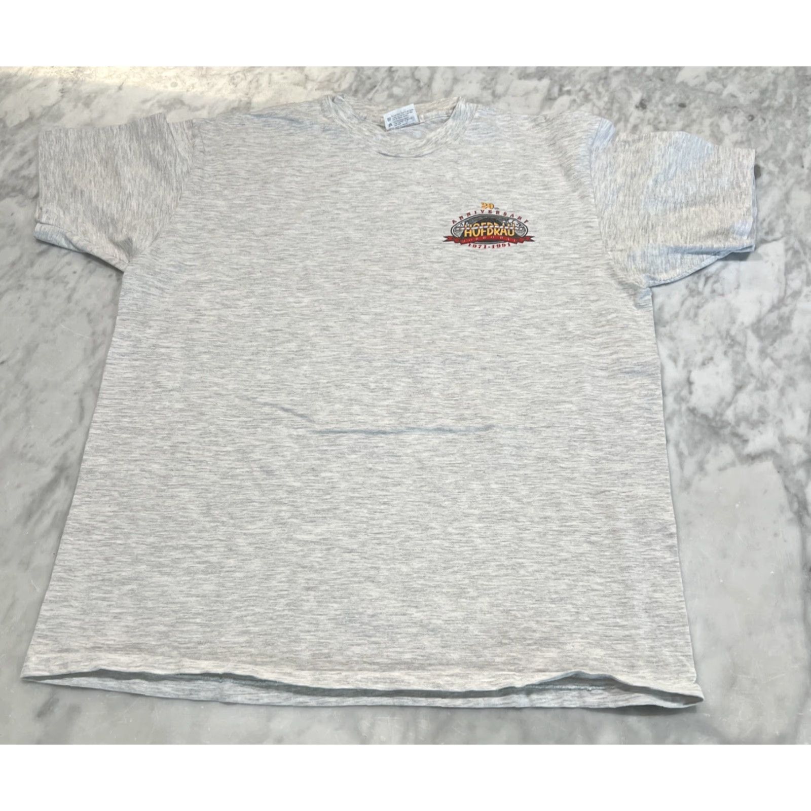 Hanes VINTAGE 1991 Der Albatross Hofbrau Morro Bay XL Single Stitch Gray T Shirt Size US XL / EU 56 / 4 - 4 Thumbnail