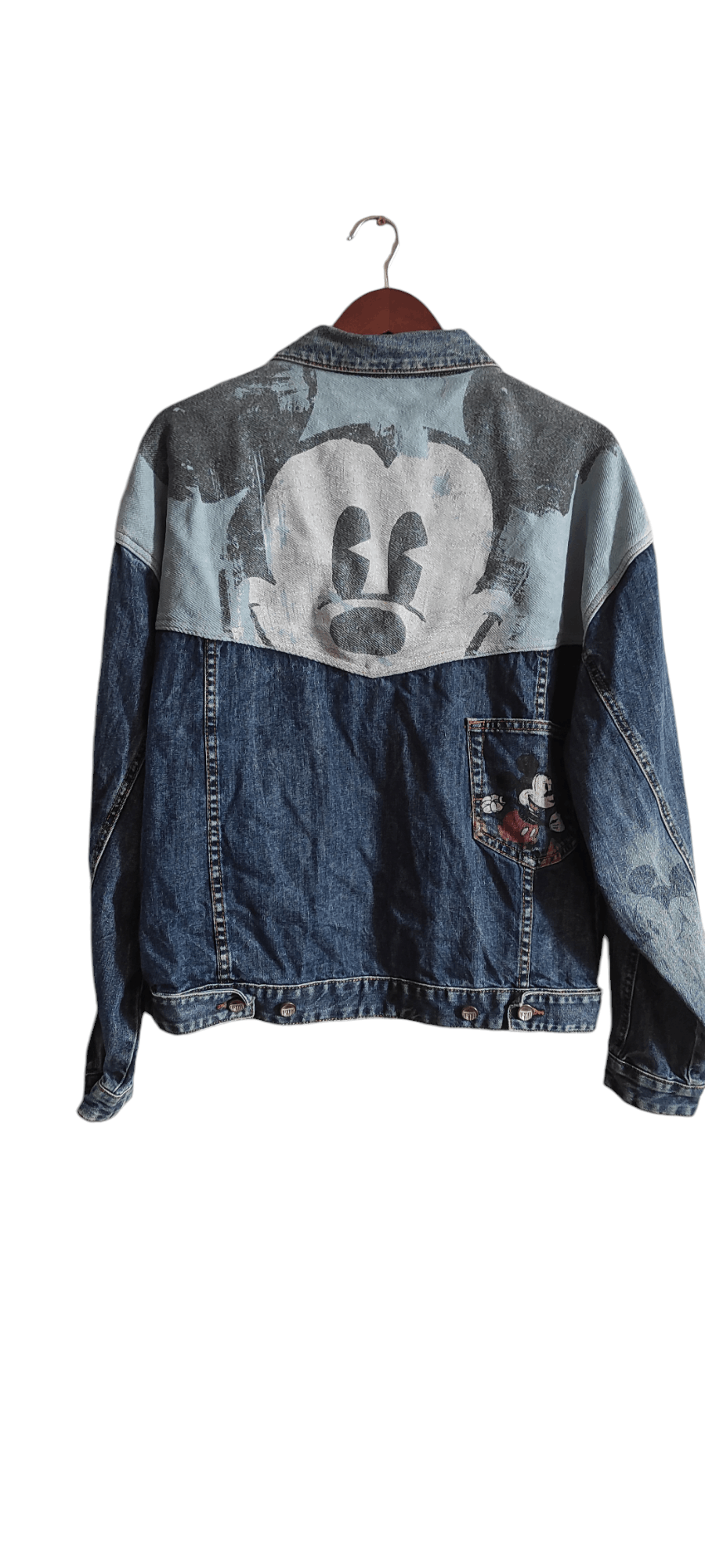 Desigual × Disney Desigual Women's Patchwork Mickey Mouse Graphic Denim Jacket Size M / US 6-8 / IT 42-44 - 1 Thumbnail