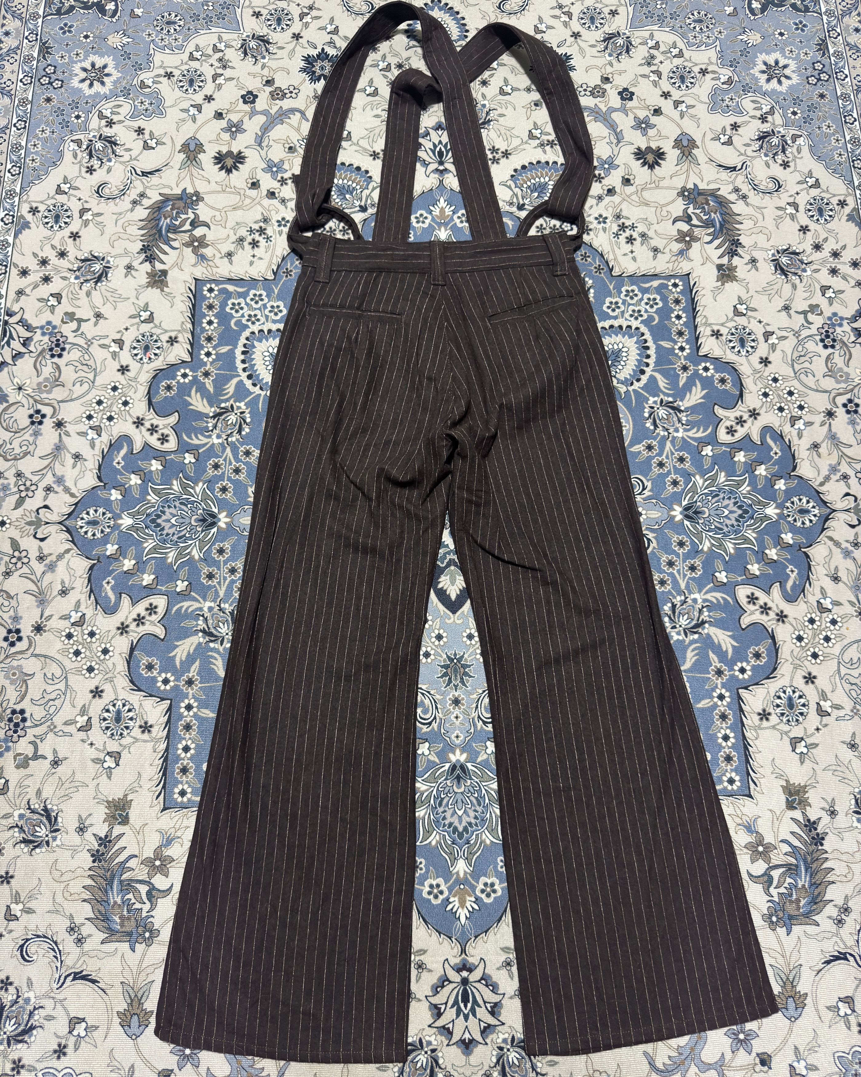 Japanese Brand × Vintage Japanese Brand HIT Project XXXS-S32 Flare Striped Wool Pants Size US 30 / EU 46 - 2 Thumbnail