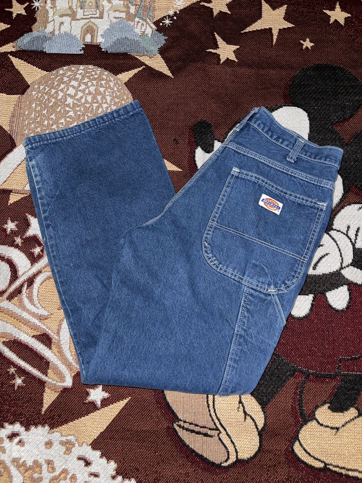 Vintage Vintage 90s Dickies Denim Carpenter Jeans 33x30 Size US 33 - 1 Preview