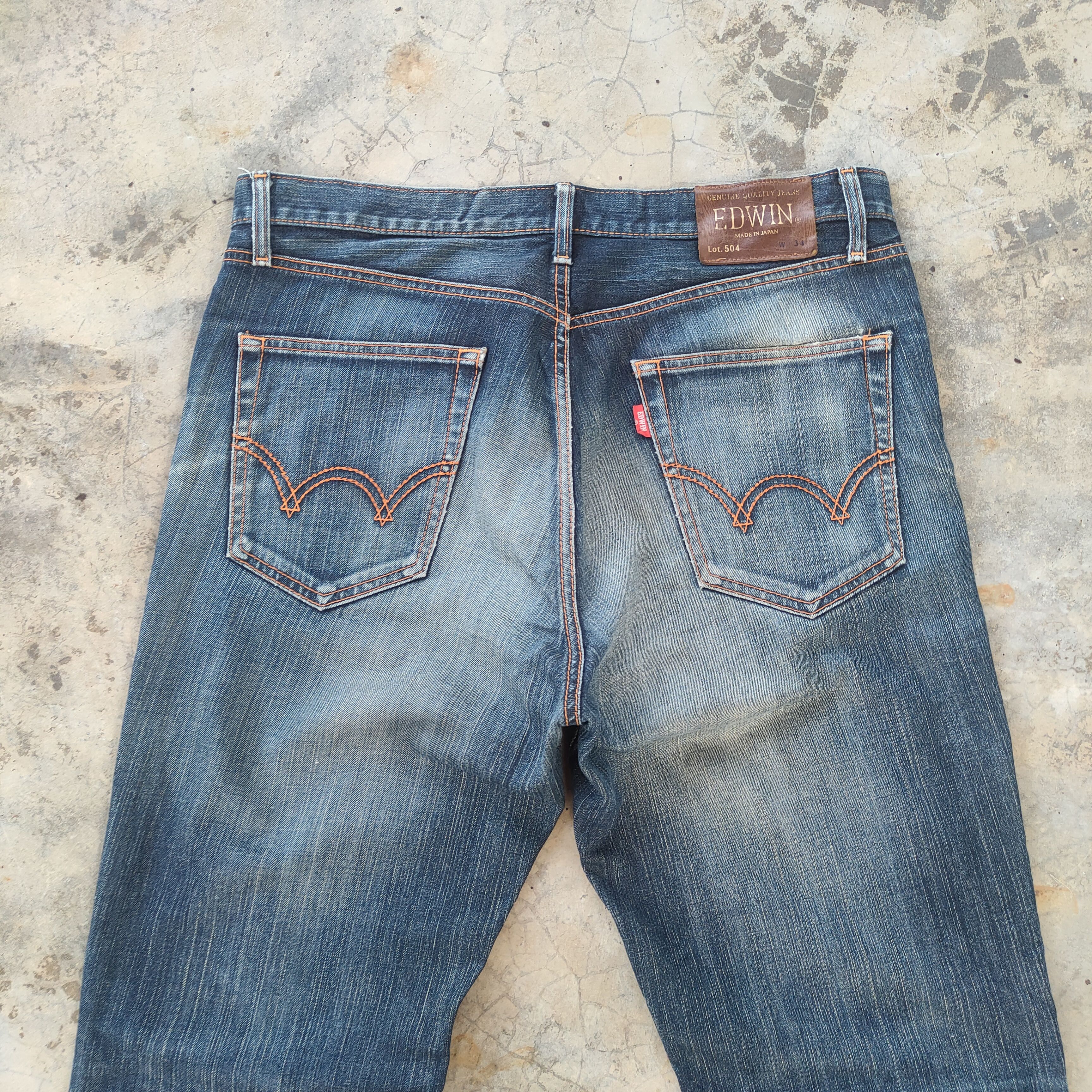Edwin W36 VINTAGE EDWIN FADED DISTRESSED JEANS DENIM PANTS Size US 36 / EU 52 - 9 Thumbnail