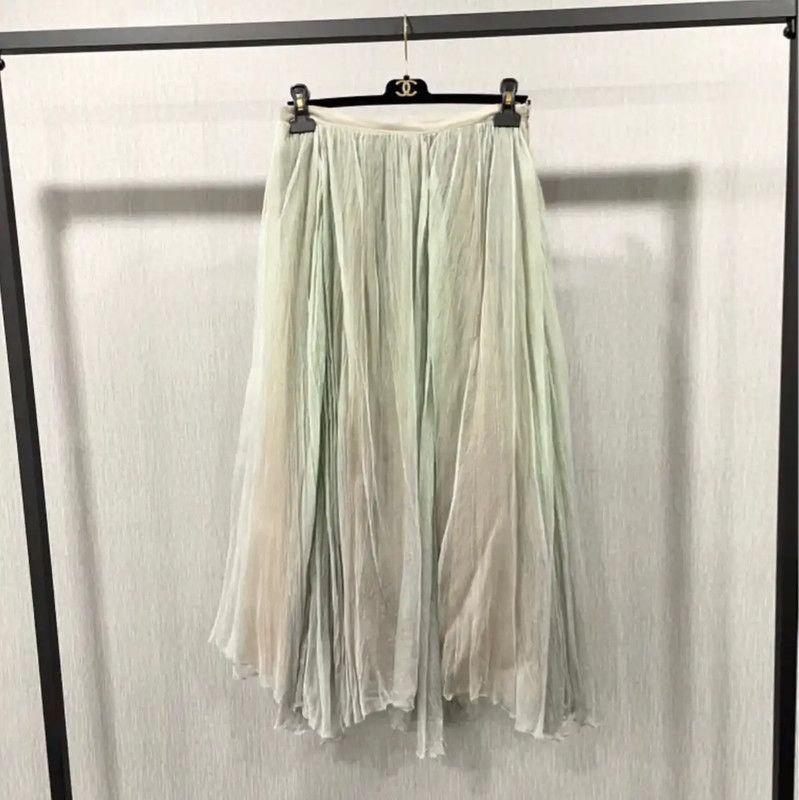 Dior Dior Multi-Color Silk Maxi Skirt 0089 Size 36" / US 14 / IT 50 - 1 Thumbnail