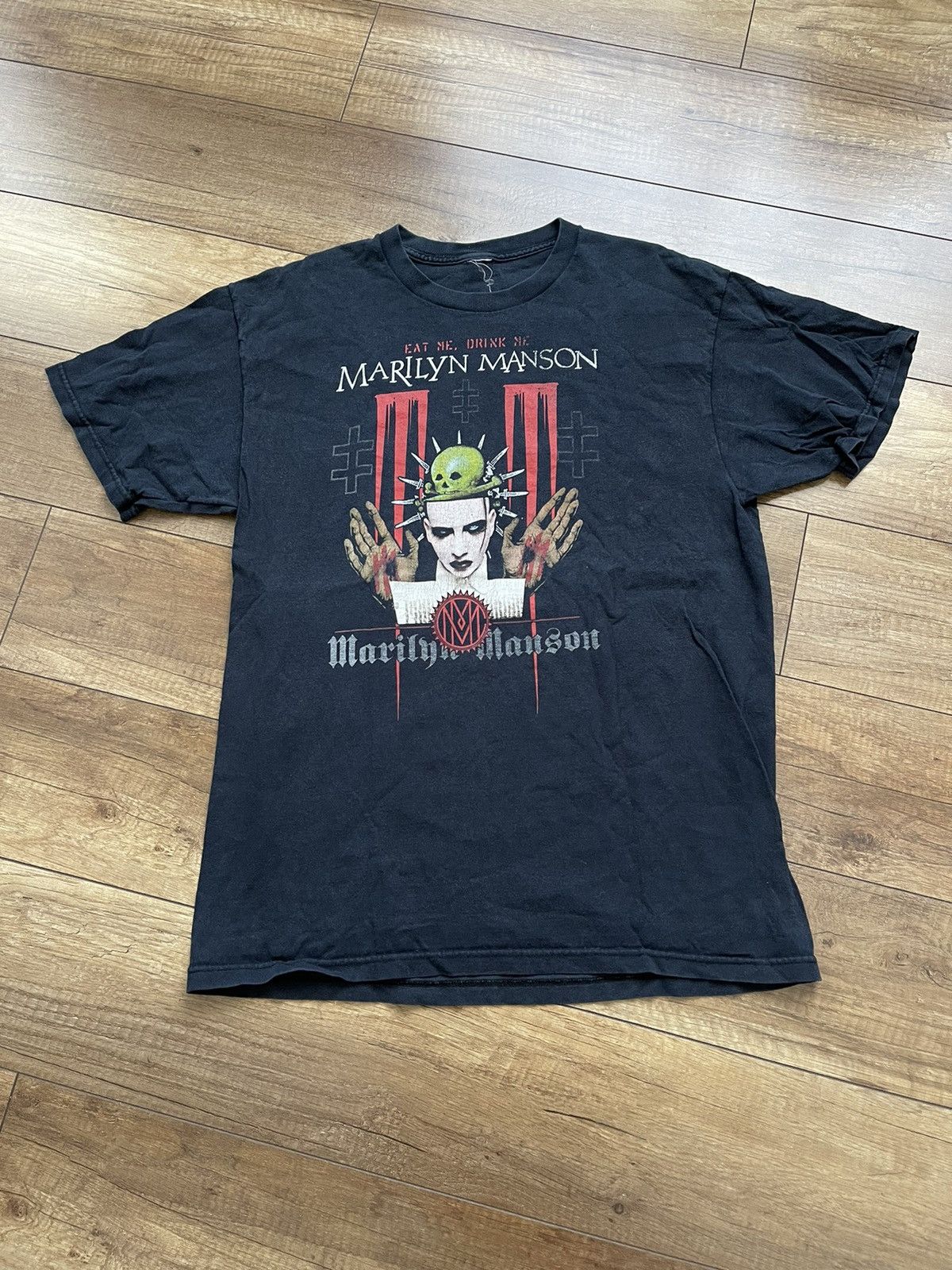 Band Tees 2007 Marilyn Manson Vintage Eat Me Drink Me Band T-Shirt Tee Size US L / EU 52-54 / 3 - 2 Thumbnail