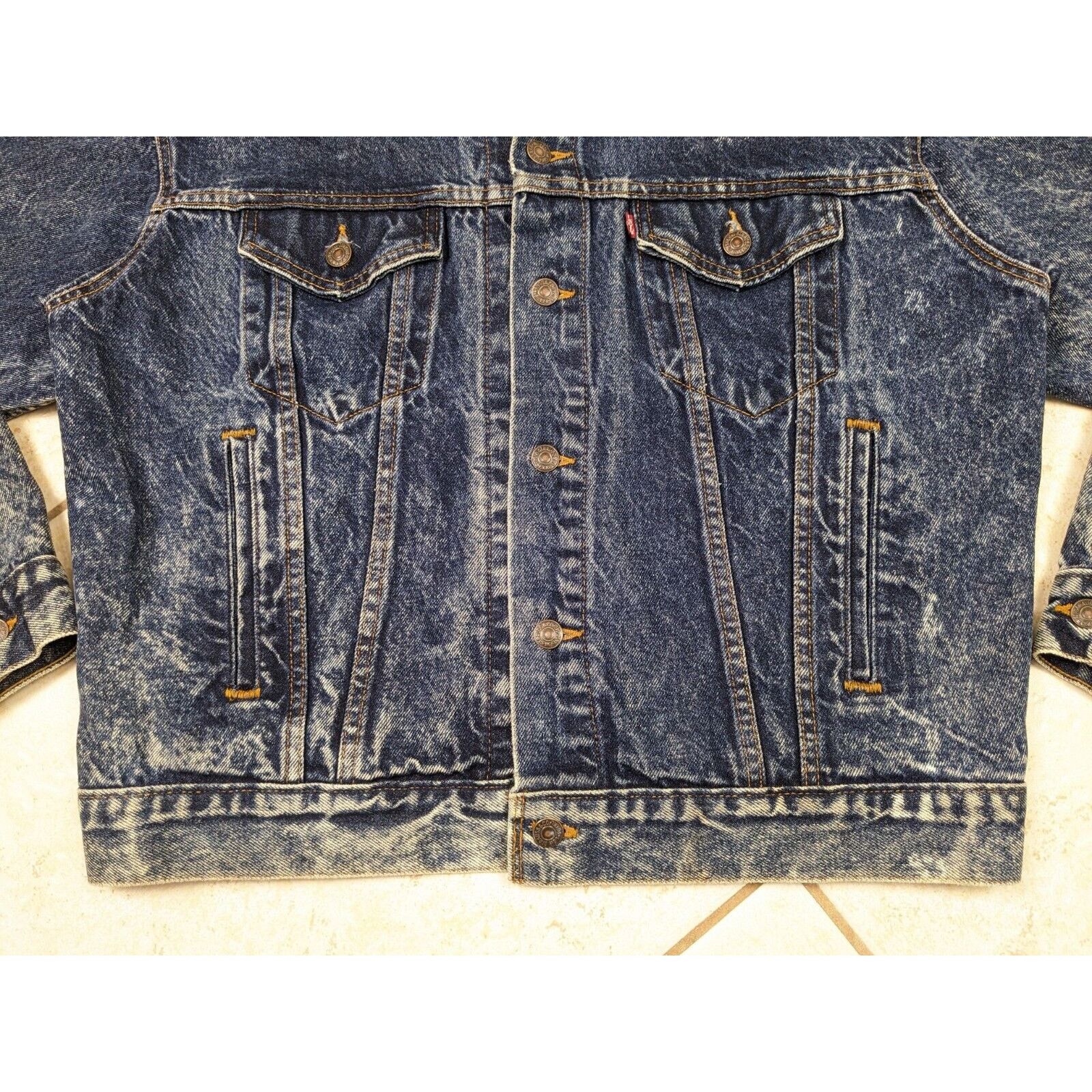 Levi's Vtg Levis Acid Wash Denim Jean Jacket Size Medium USA Size US M / EU 48-50 / 2 - 6 Thumbnail