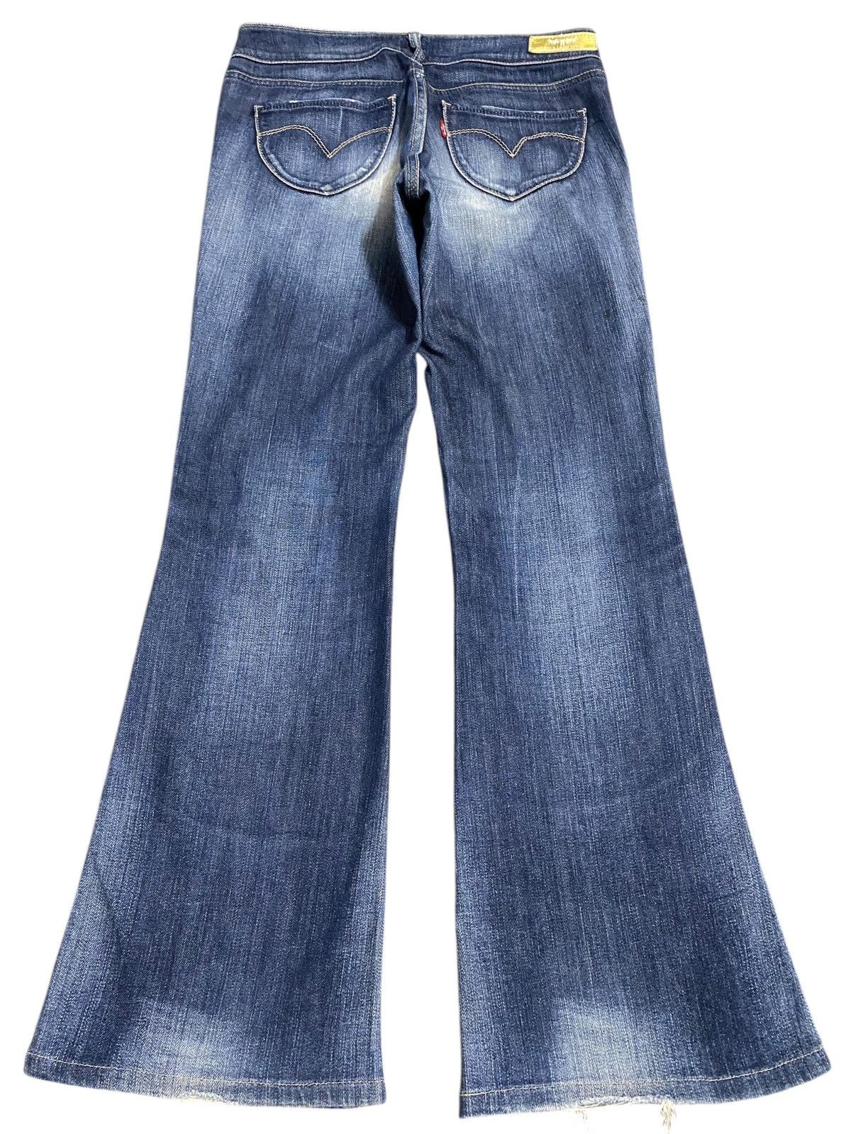 Levi's Levis Lady Style Flare Blue Wash Soft Jeans Size 32" / US 10 / IT 46 - 2 Thumbnail