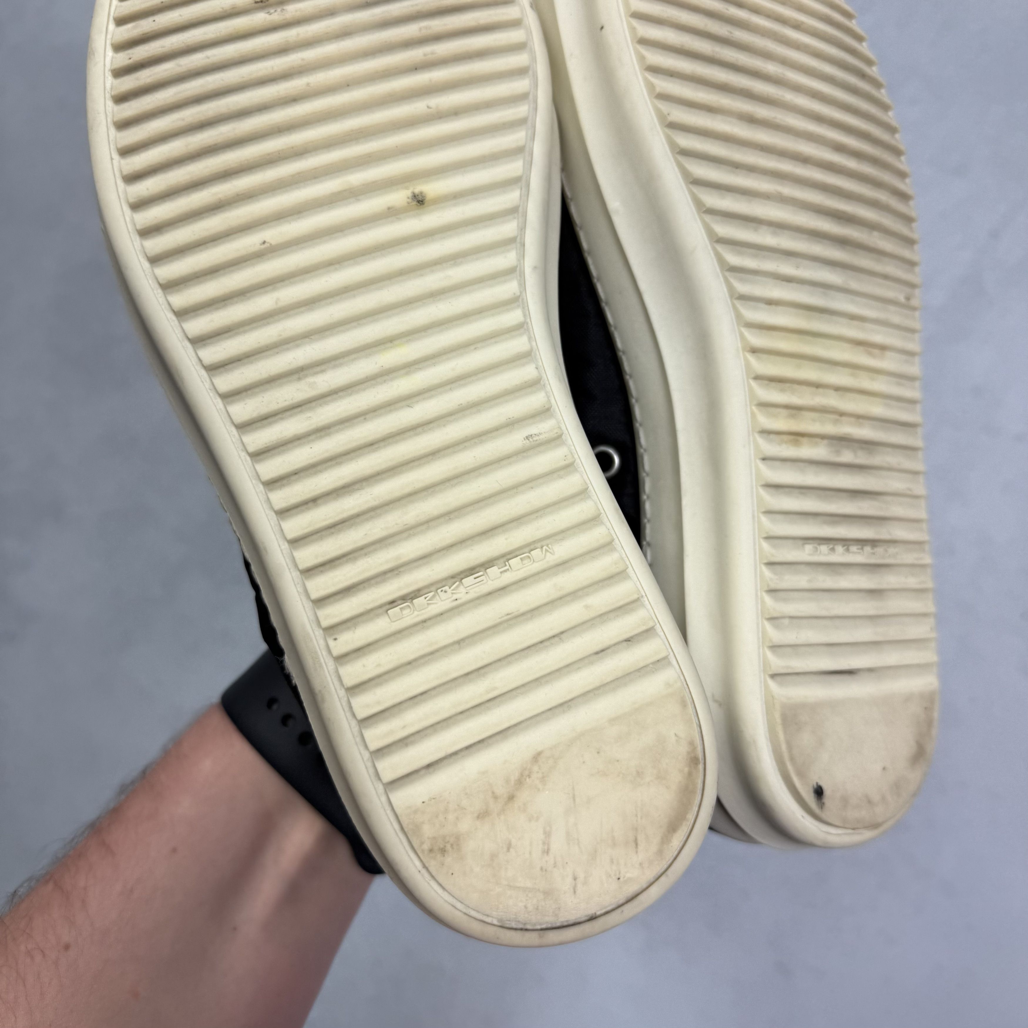 Rick Owens RICK OWENS DRKSHDW BLACK LOW TOP SNEAKERS SHOES US7 / EU40 Size US 7 / EU 40 - 13 Thumbnail