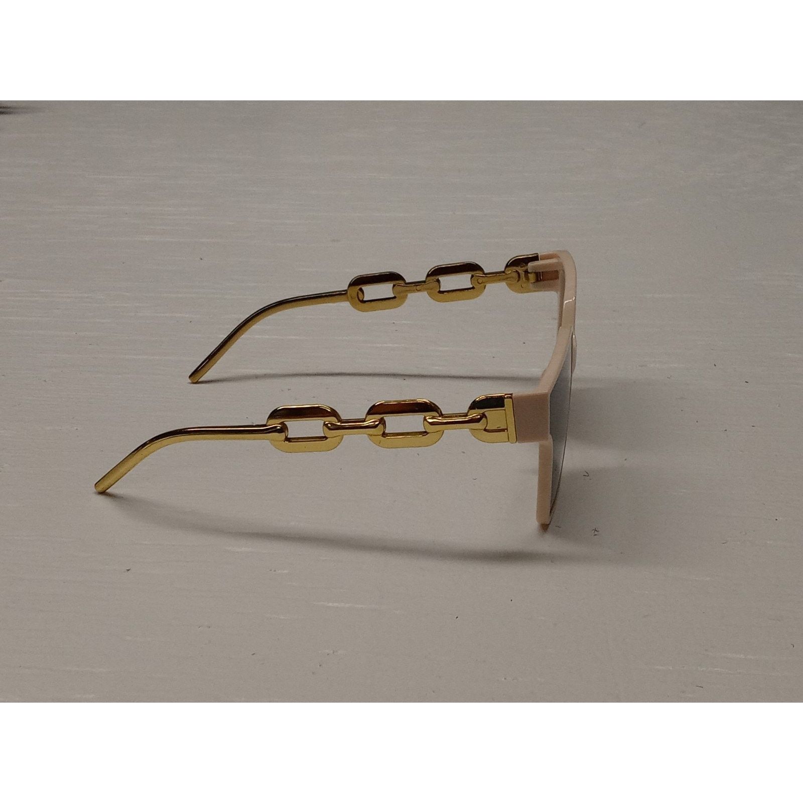 Other Gold Chain (Adult) UV400 Pink Frame Black Lense Sunglasses Size ONE SIZE - 4 Thumbnail