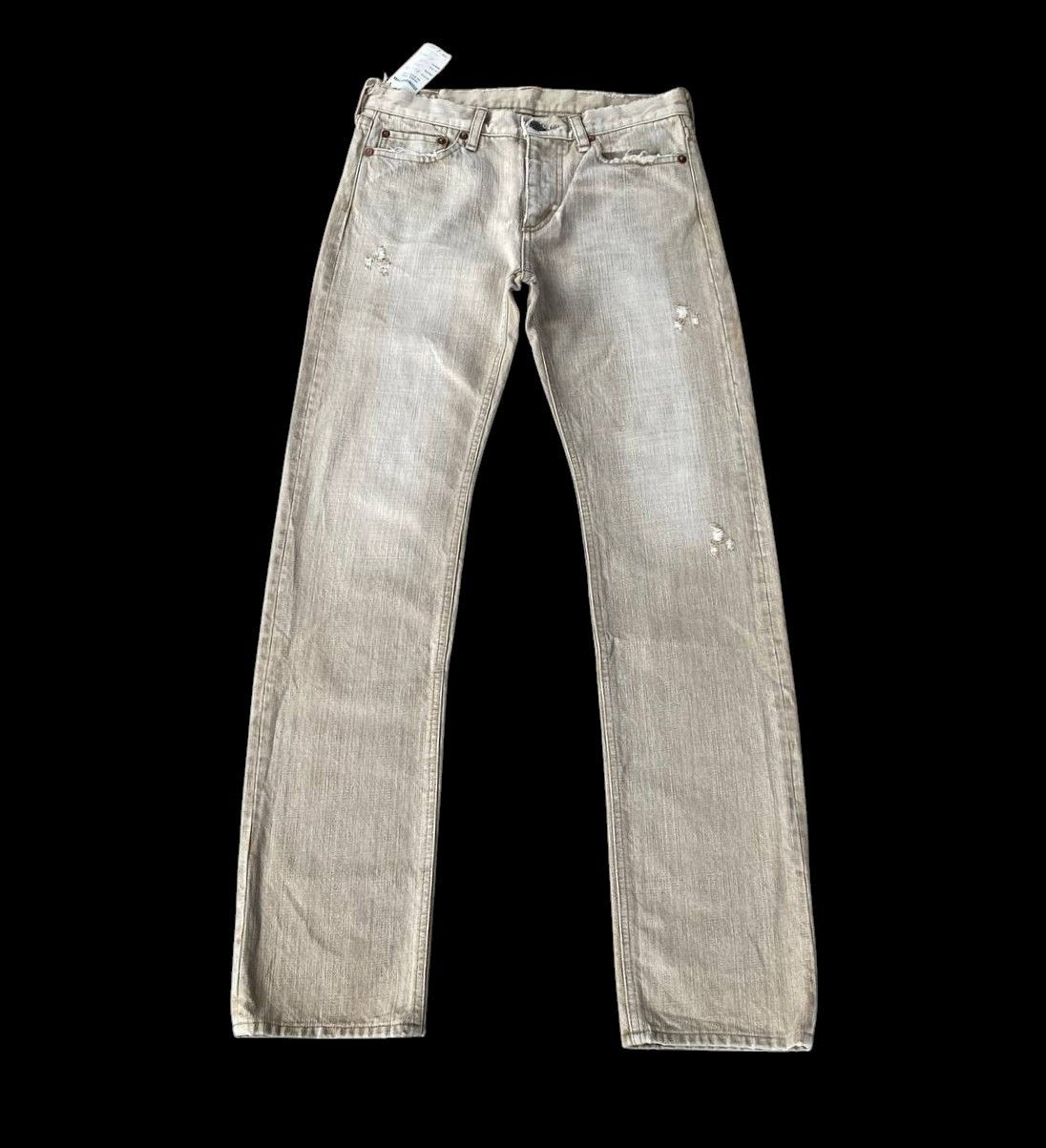 VINTAGE STUDIO DARTISAN PRISONER DENIM DISTRESSED W28
