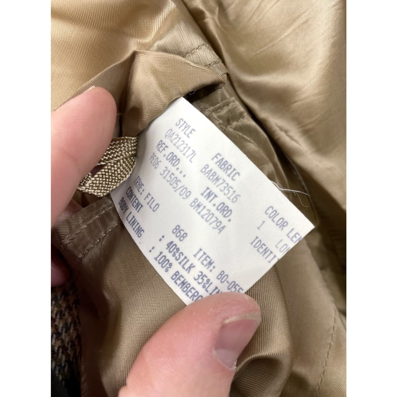 Brooks Brothers Brooks Brothers Blazer Jacket Mens 44L Silk Wool Linen Check Sport Coat Italy Size 44R - 4 Thumbnail