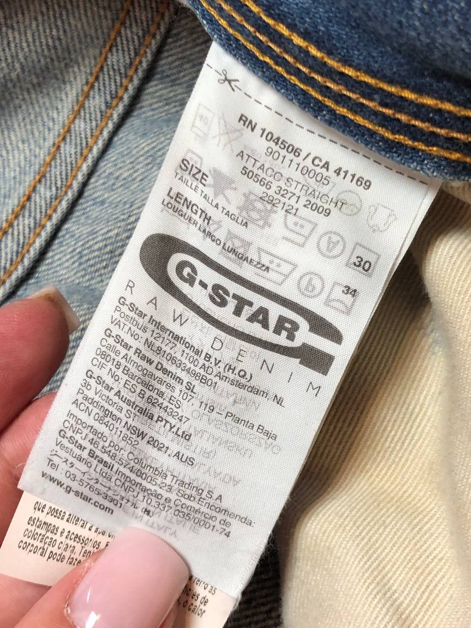 G-Star Vintage G-Star Raw blue jeans crazy Y2K streetwear Size US 30 / EU 46 - 3 Thumbnail