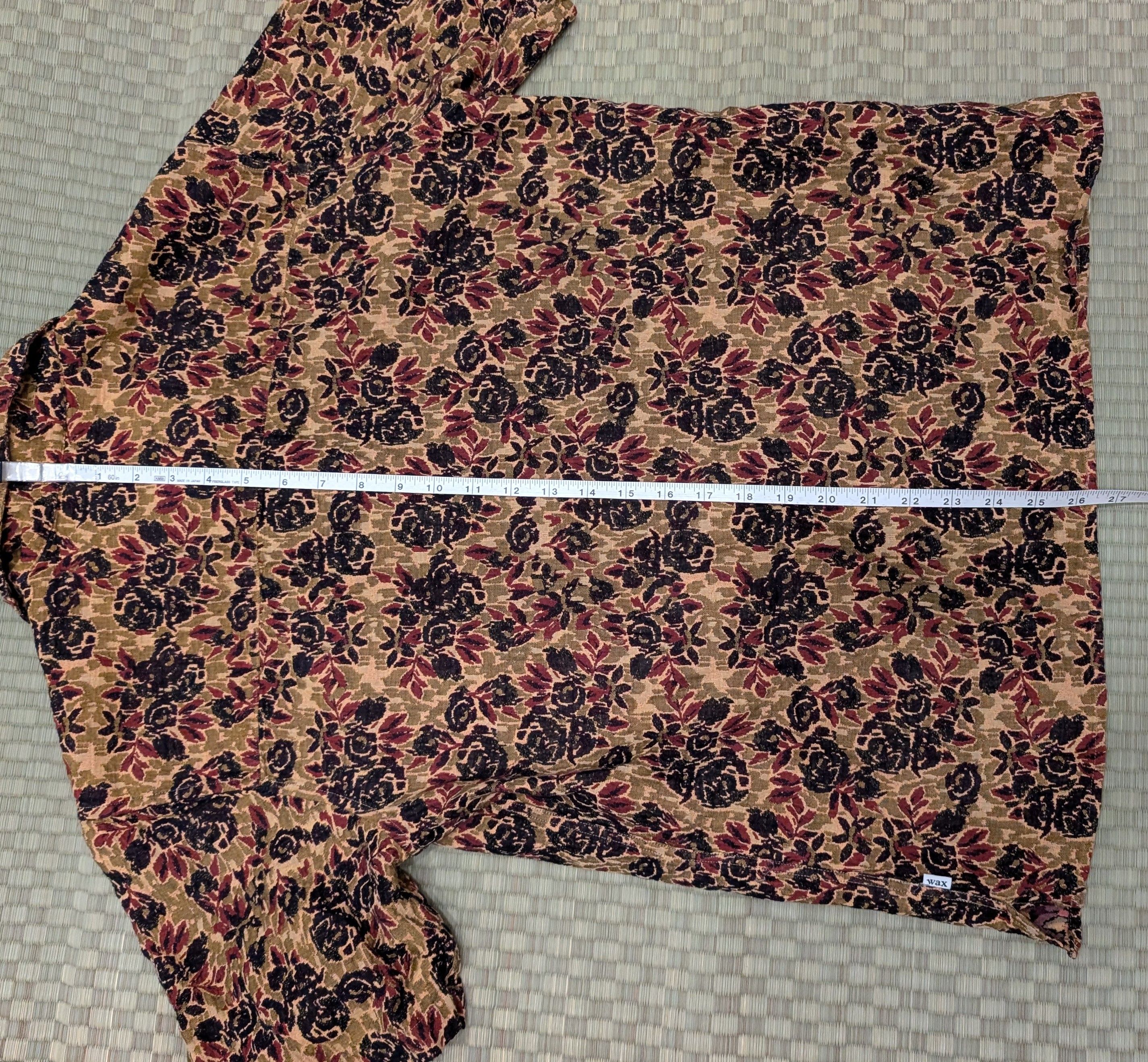 Wax London Wax London Dicot Jacquard Vacation Shirt in Mustard Multi Size US S / EU 44-46 / 1 - 6 Thumbnail
