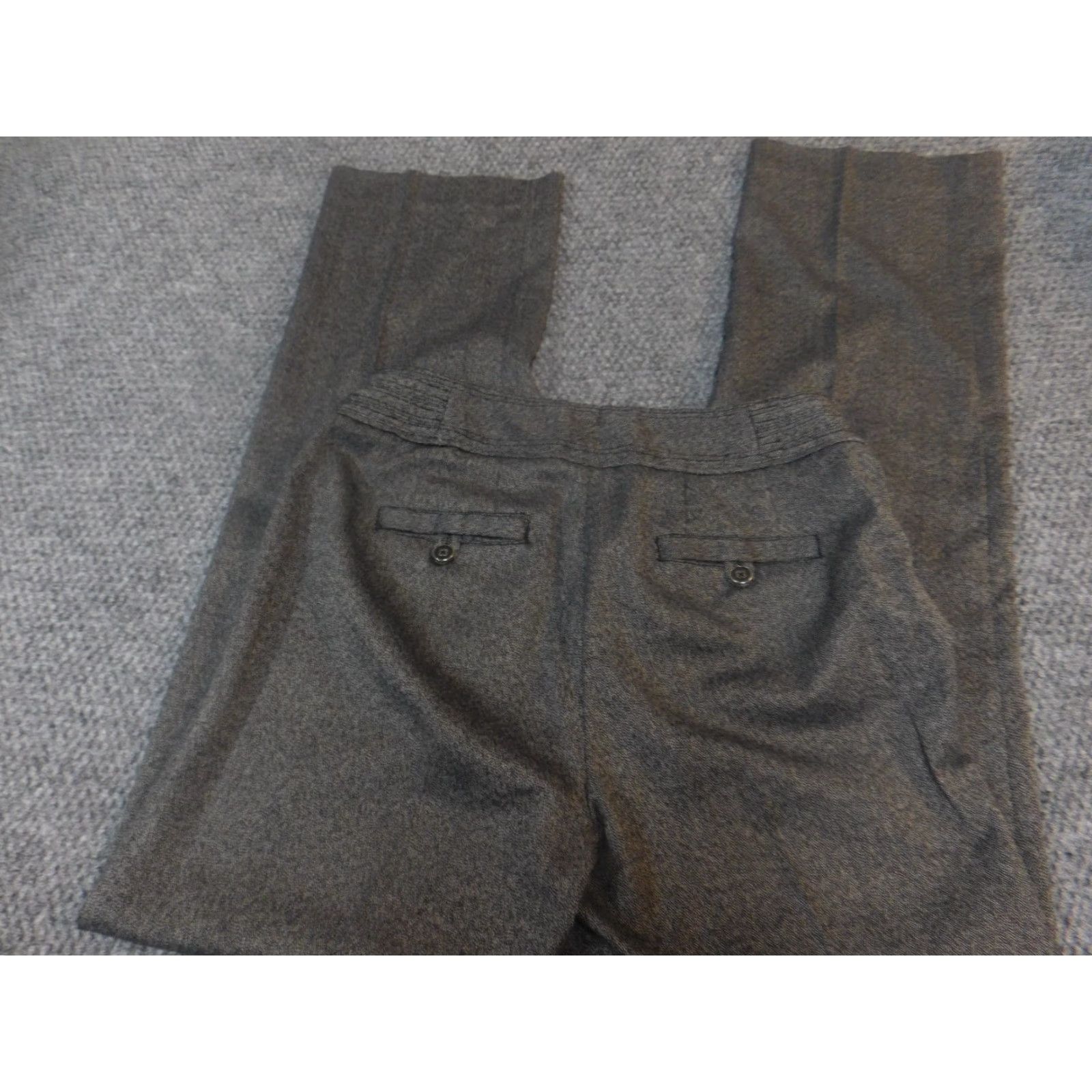 Vintage Dressbarn Dress Pants Womens 4 Gray Straight Regular Adult Regular Inseam 31 in Cotton Knit Crochet Dress Pants Size 27" / US 4 / IT 40 - 5 Thumbnail