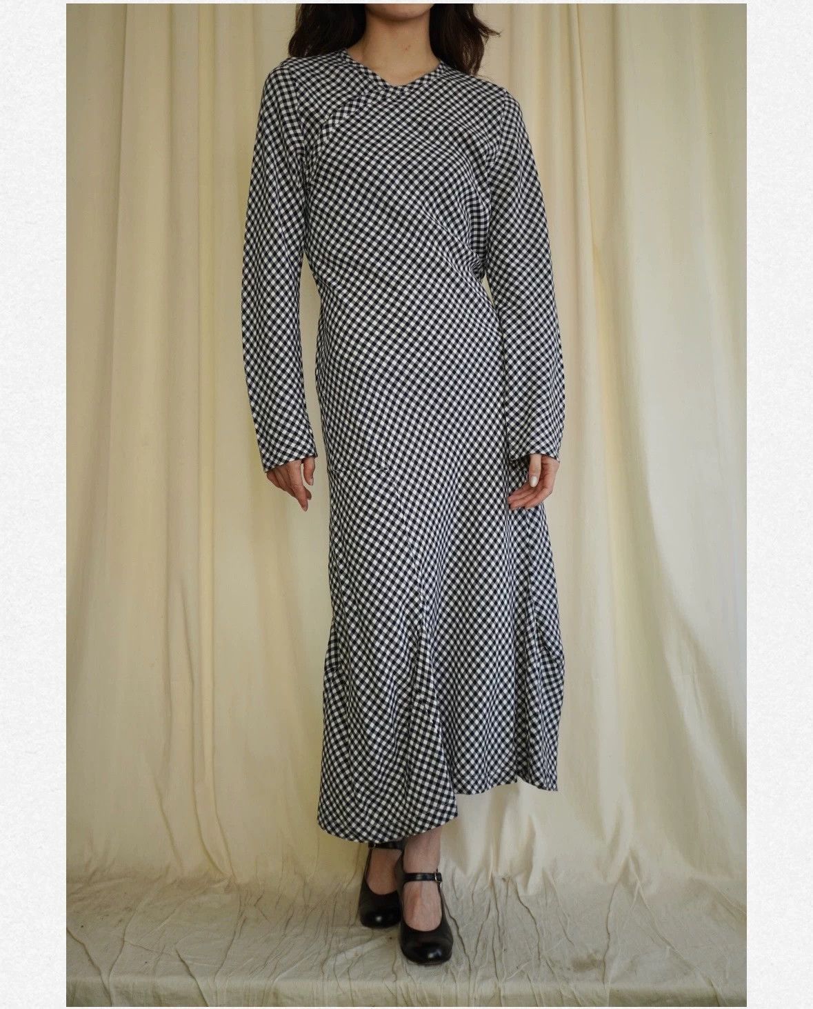 Comme des Garcons COMME des GARCONS 1998 Women's Blue Checkered Side Hook Dress M Size M / US 6-8 / IT 42-44 - 1 Thumbnail