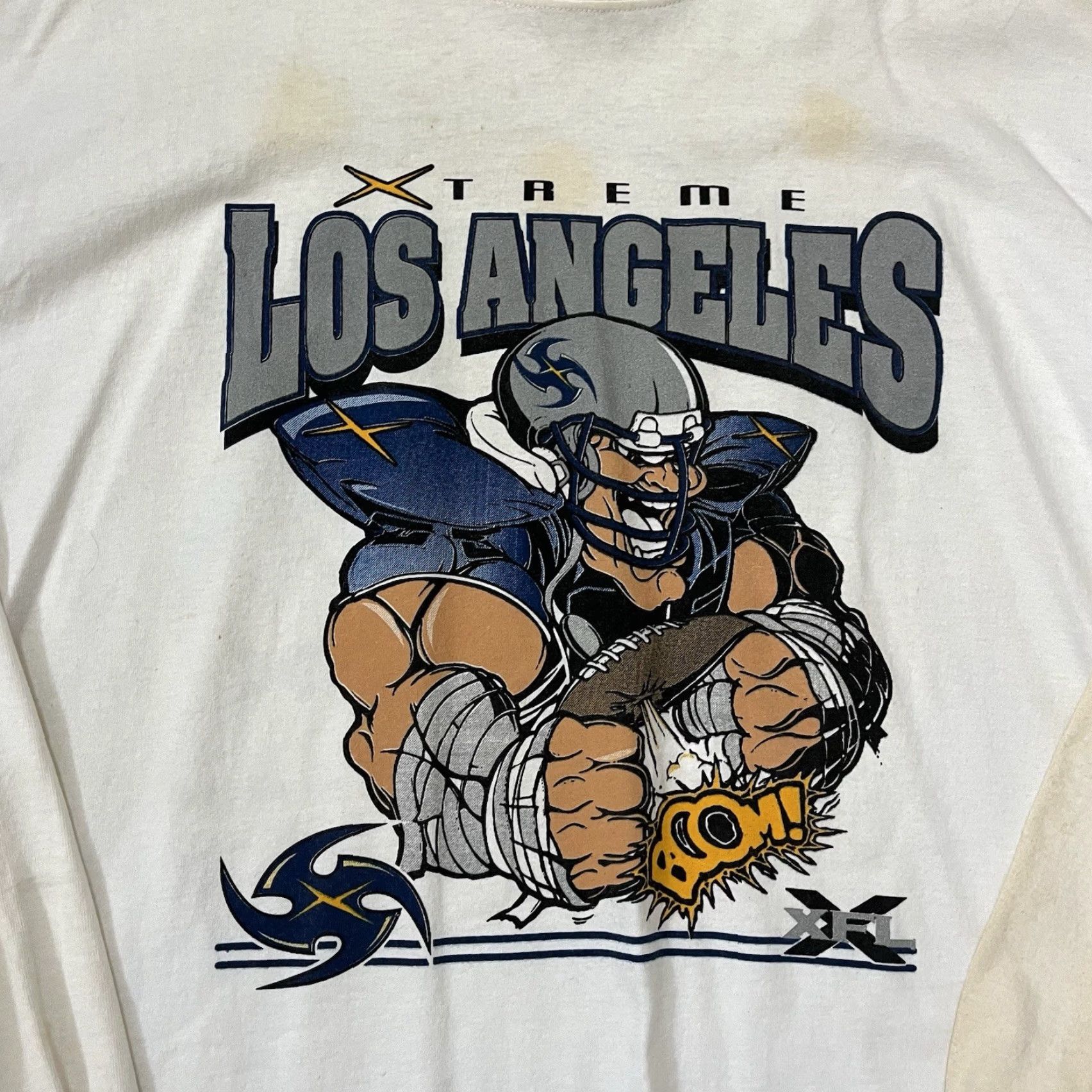 Nike VINTAGE Nike Football T-Shirt XL Men White 2001 LA XFL Xtreme Sports Football Men's Size US XL / EU 56 / 4 - 2 Thumbnail