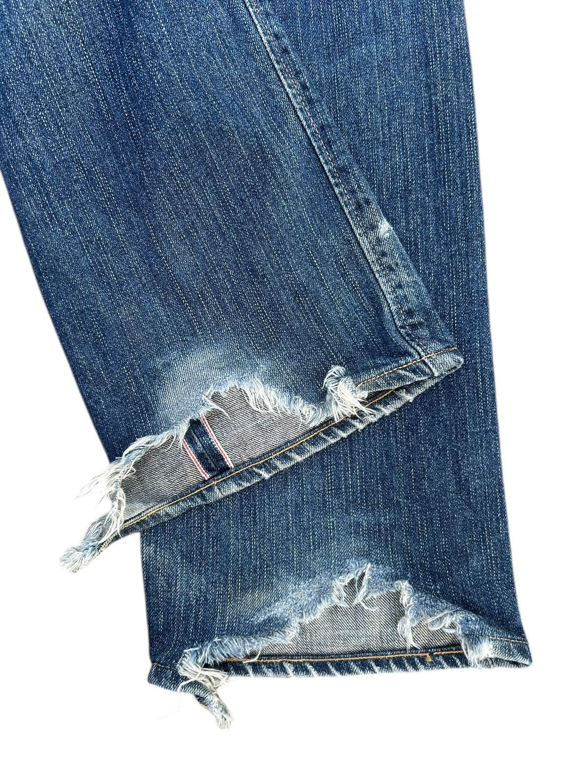 Kapital Vintage Edwin 505zx Selvedge Distressed Denim Jeans Size US 30 / EU 46 - 10 Thumbnail