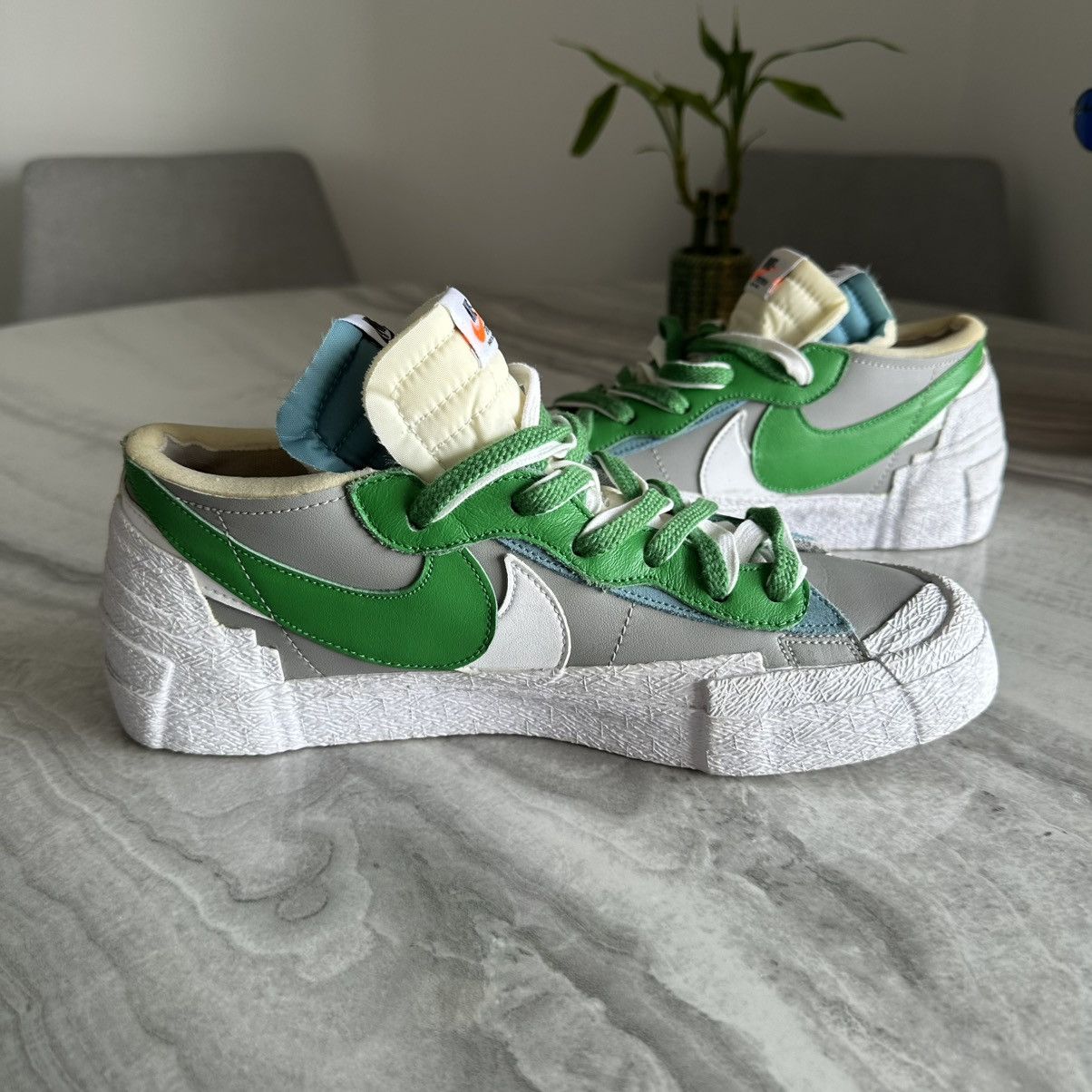 Nike × Sacai Nike Blazer Low x Sacai Classic Green Sneakers Size US 9 / EU 42 - 5 Thumbnail