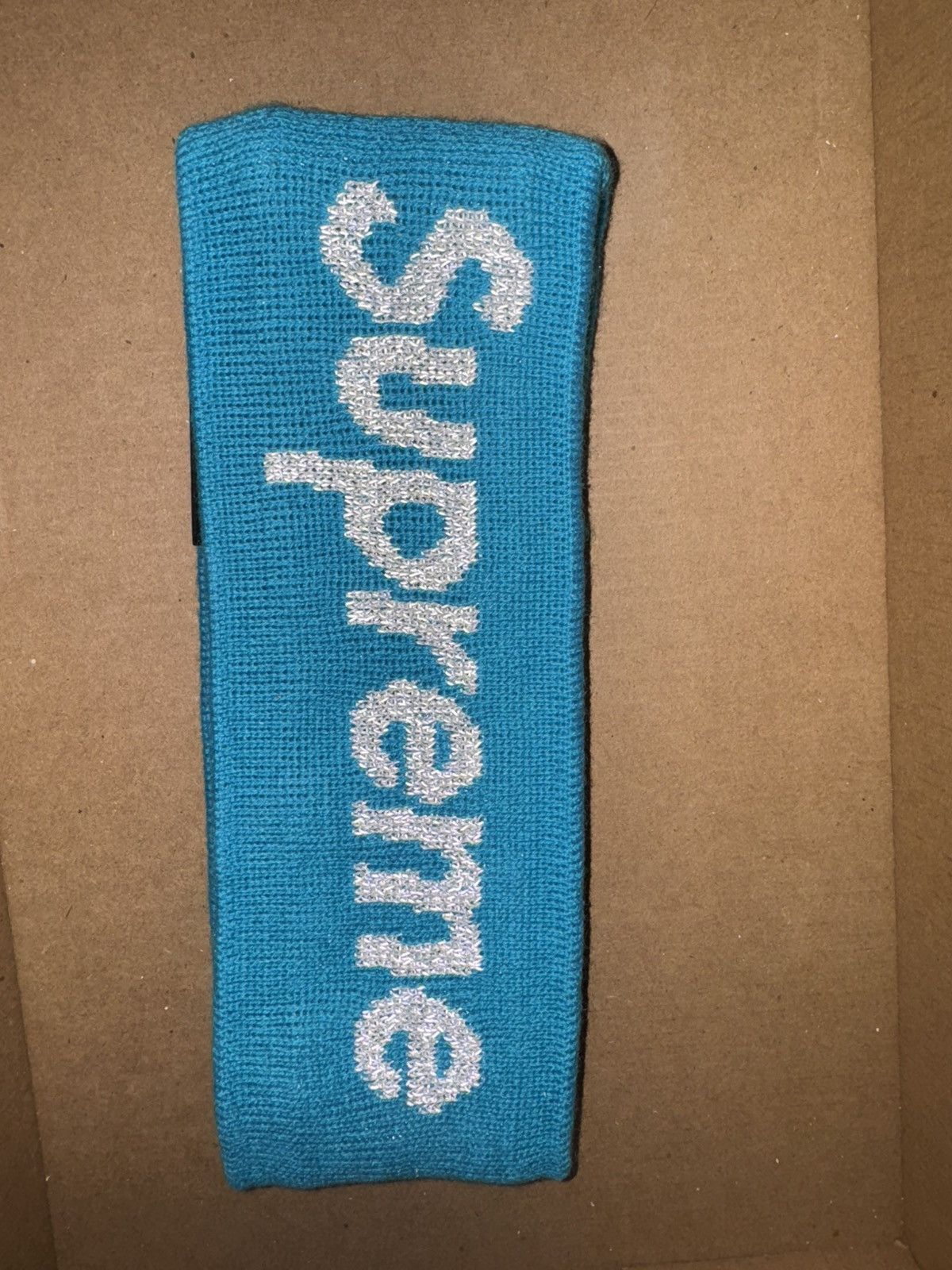 Supreme New Era Reflective Logo Headband (FW 16) Black
