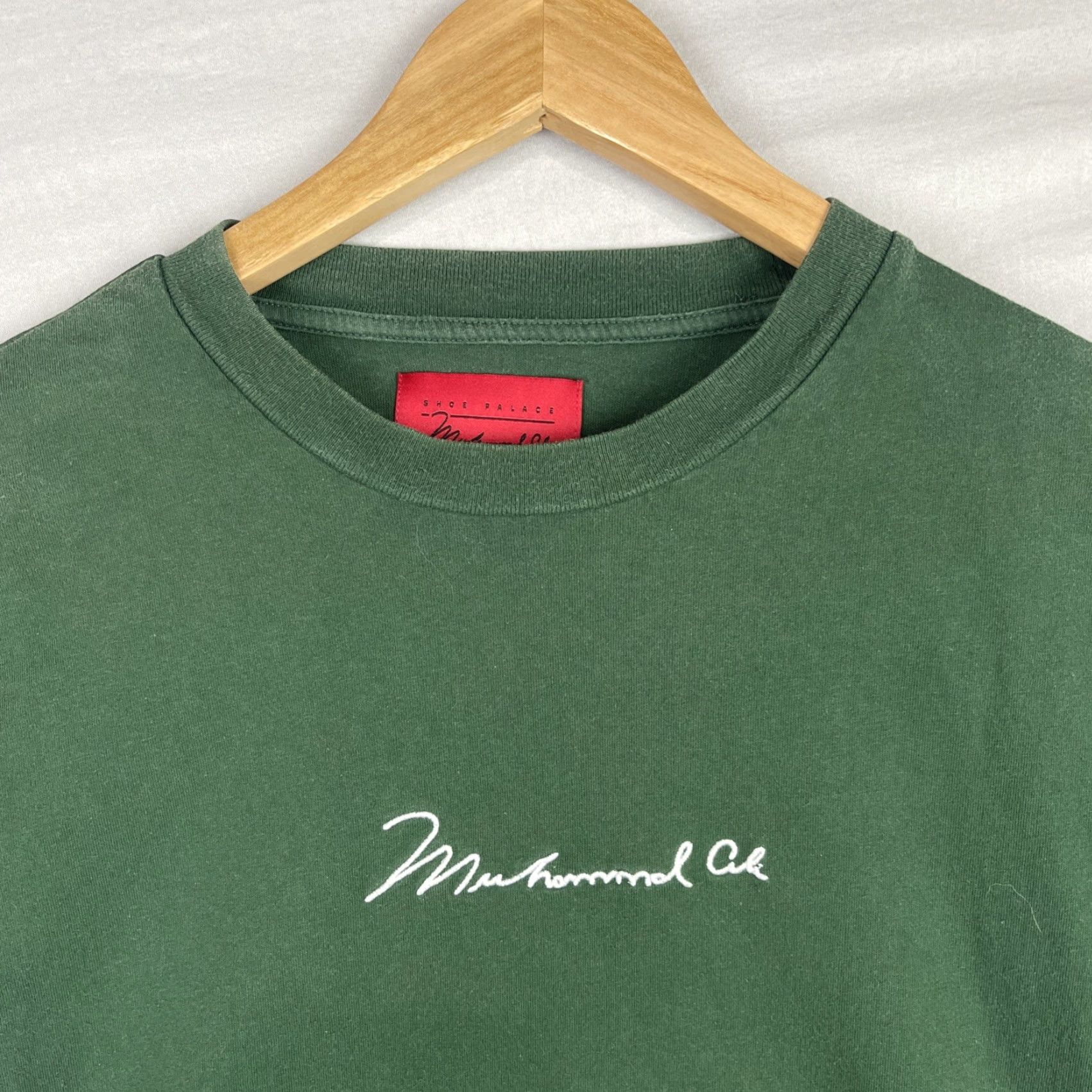 Palace Muhammad Ali Shirt Mens Medium Green Shoe Palace Its Not Bragging Boxing Fight Shirt Size US M / EU 48-50 / 2 - 3 Thumbnail