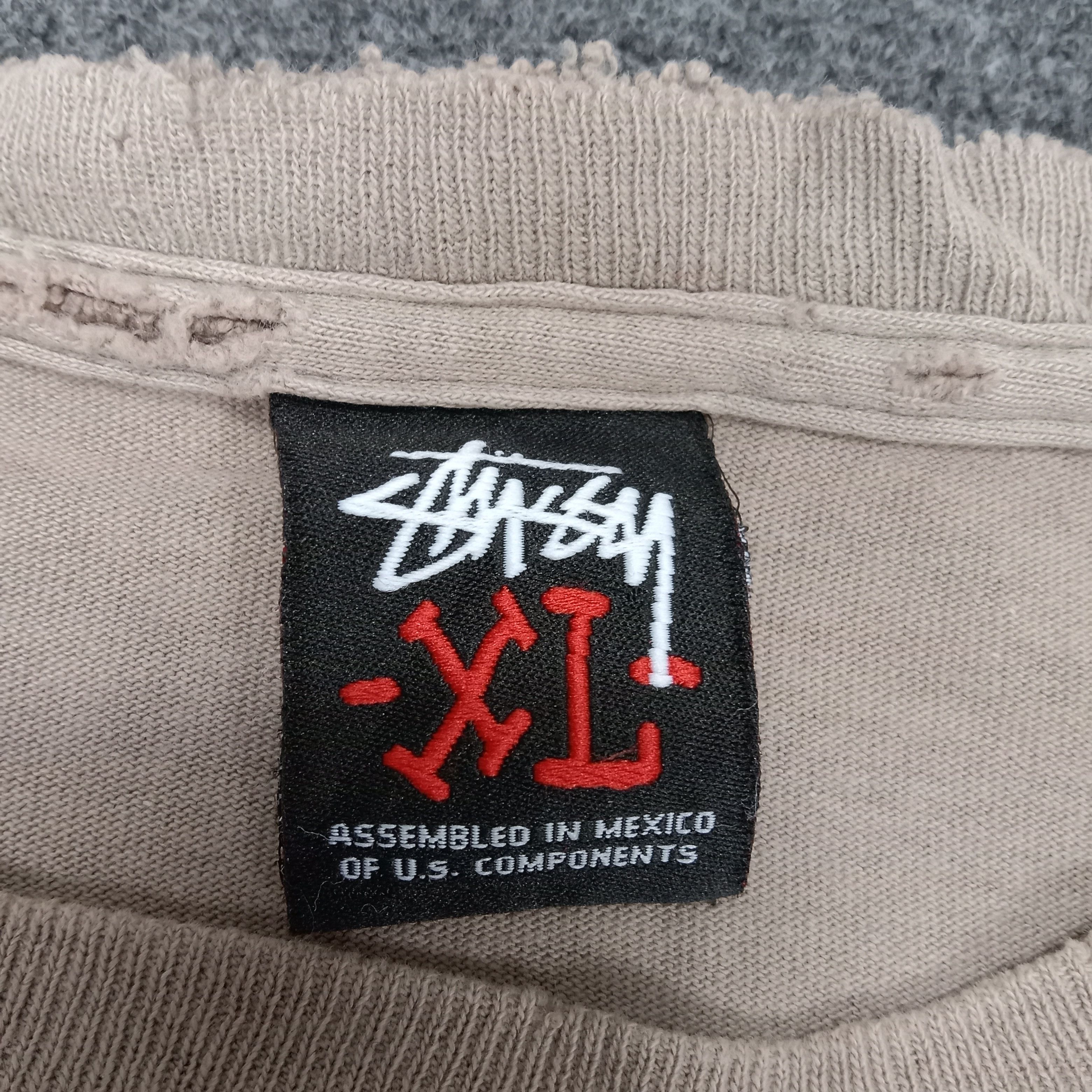 Stussy × Vintage Stussy Design Military Streetwear Style Tshirt Size US XL / EU 56 / 4 - 4 Thumbnail