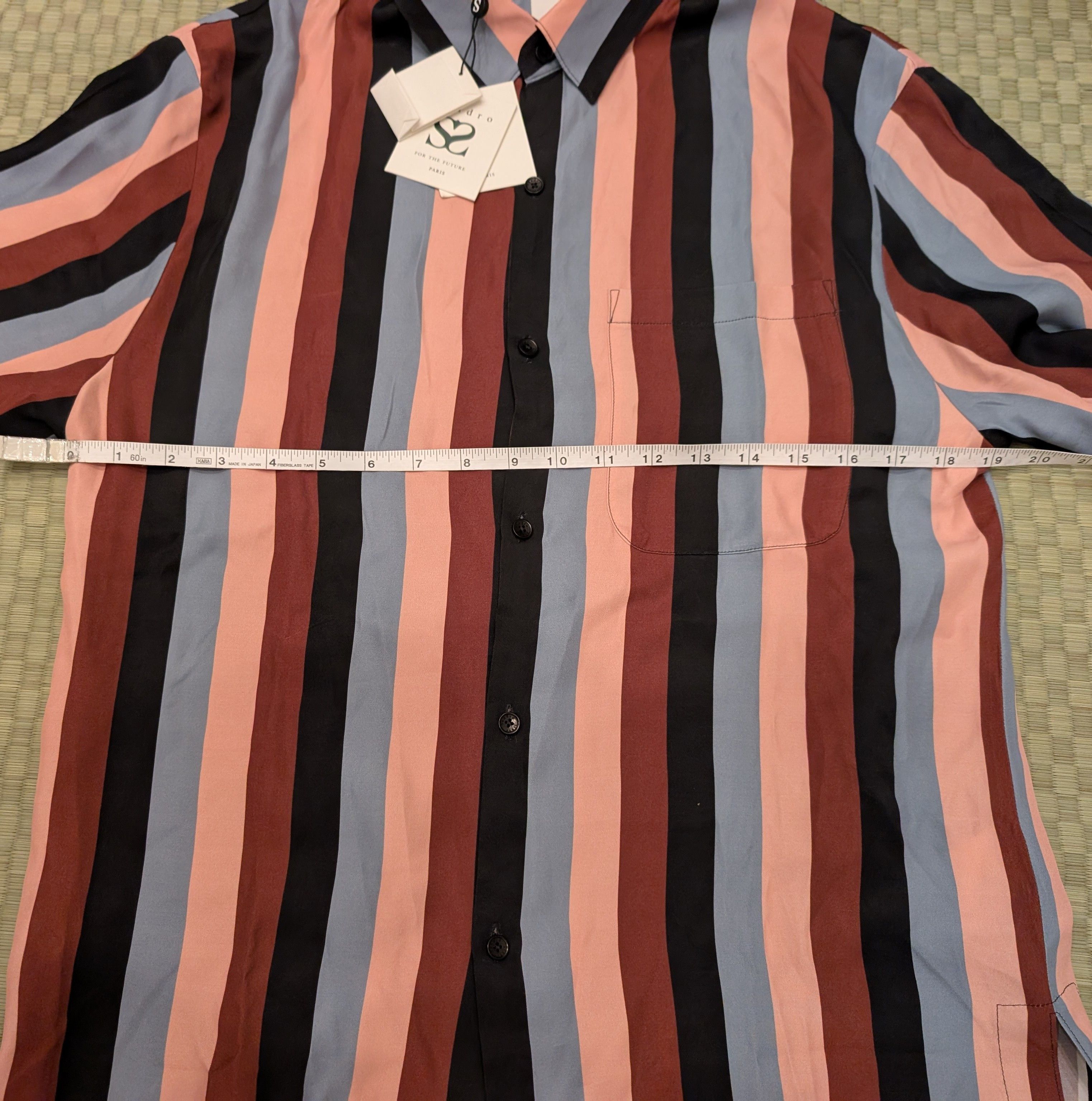 Sandro NWT SANDRO Carrie Striped Woven Shirt Striped Size US S / EU 44-46 / 1 - 6 Thumbnail