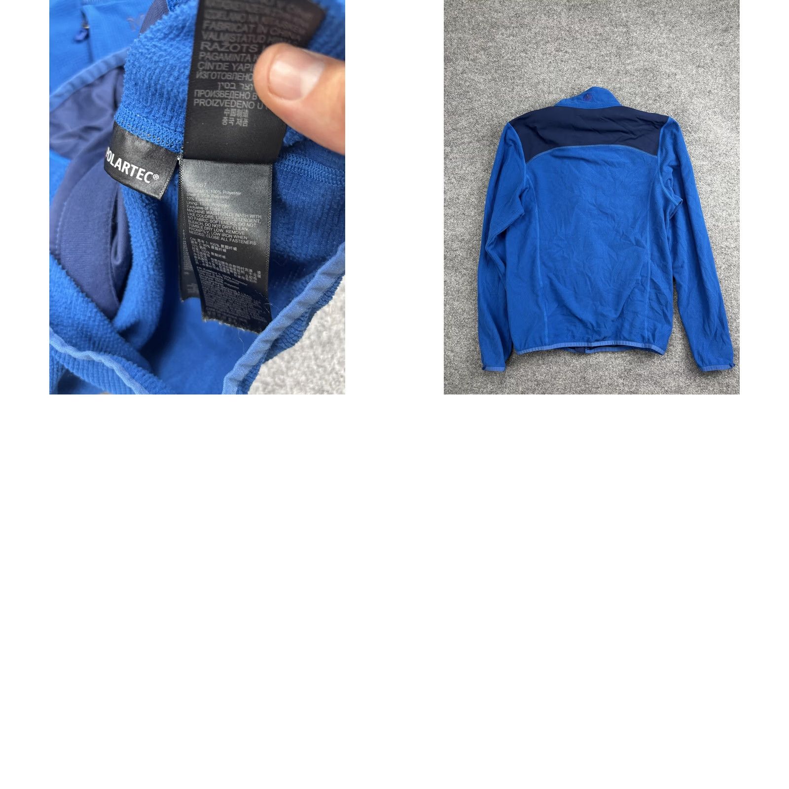 Marmot Marmot Fleece Jacket Mens Small Blue Polartec Grid Full Zip Hiking Outdoor Size US S / EU 44-46 / 1 - 8 Thumbnail