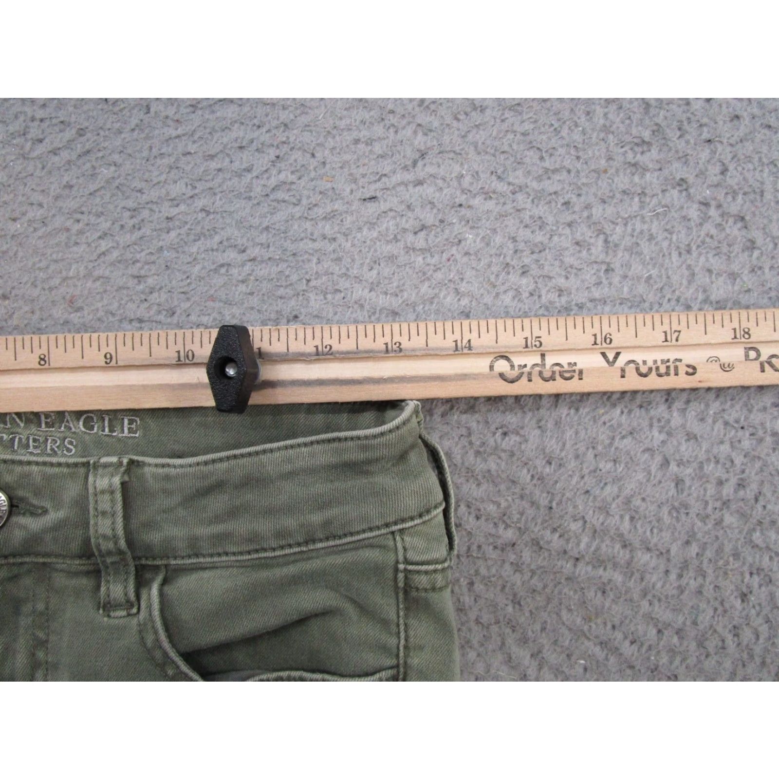 American Eagle Outfitters American Eagle Outfitters Jegging Jeans Women's 4 Green Olive Stretch Distressed 5-Pocket Denim Cotton Blend Regular Size Type: Regular Gender: Women Size 27" / US 4 / IT 40 - 7 Thumbnail