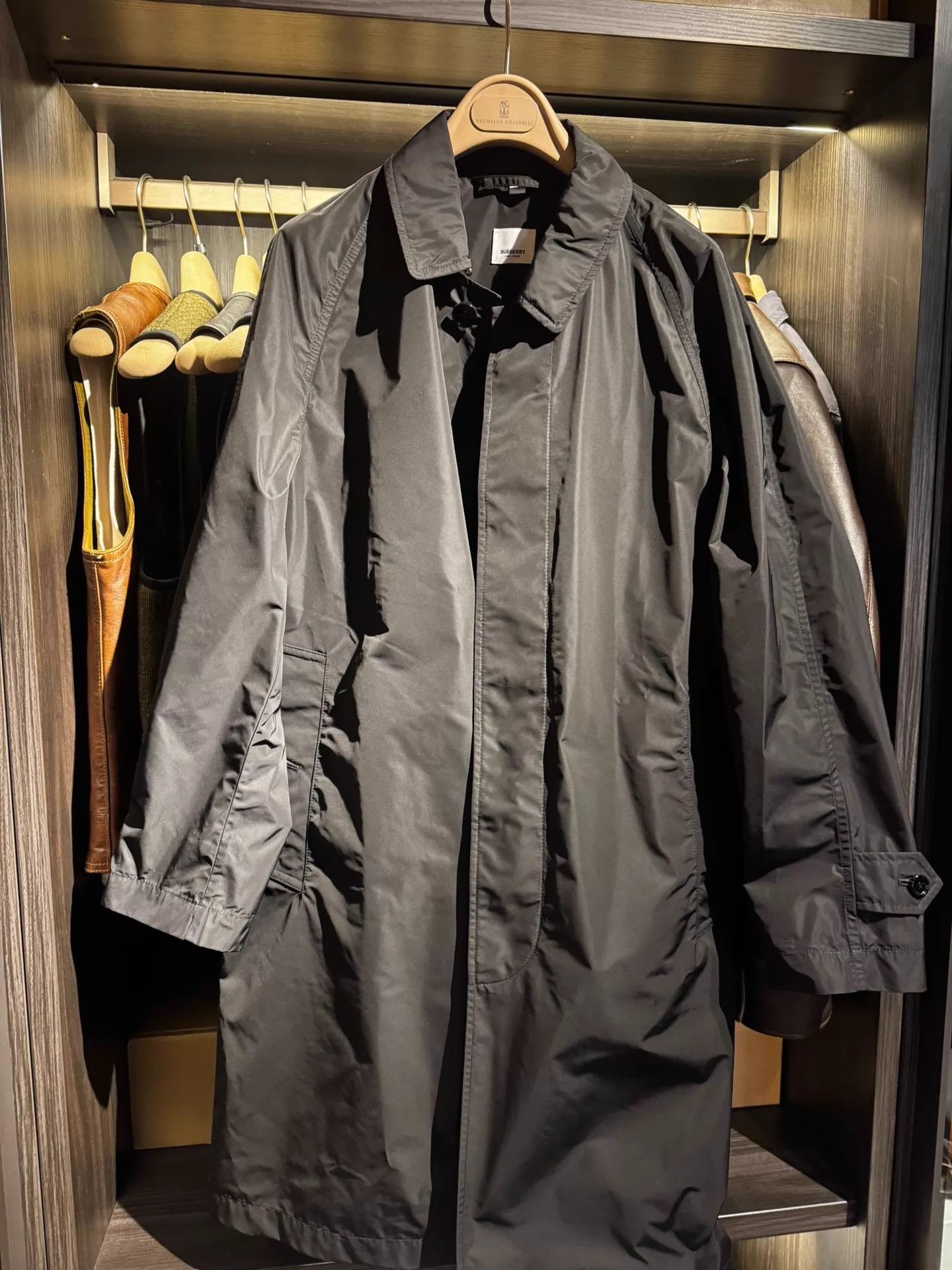 Burberry Black Long Sleeve Heavy Coat Size S Size US S / EU 44-46 / 1 - 1 Thumbnail