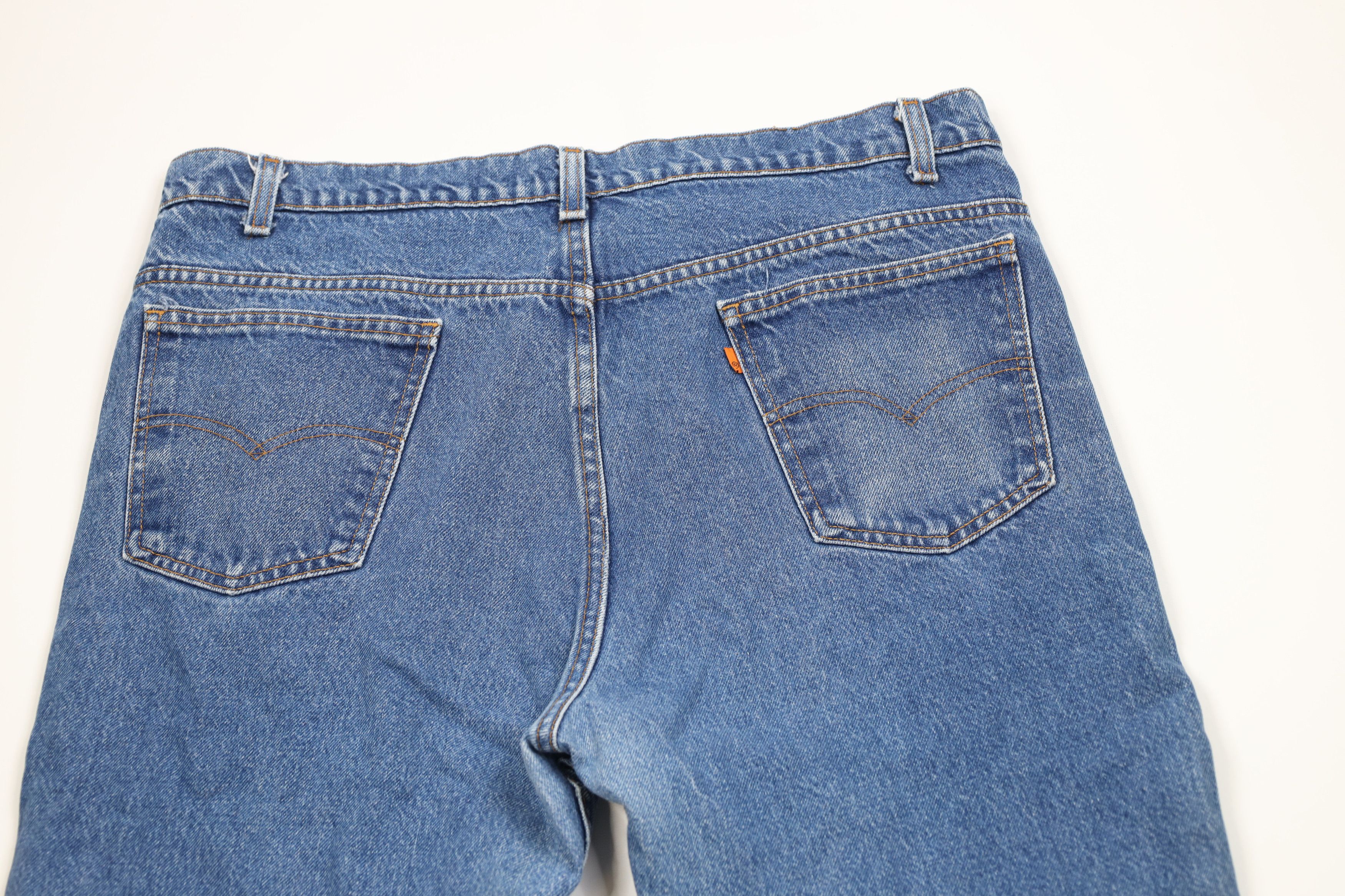 Levi's Vintage 90s Levis 517 Orange Tab Flared Wide Leg Jeans USA Size US 38 / EU 54 - 11 Thumbnail