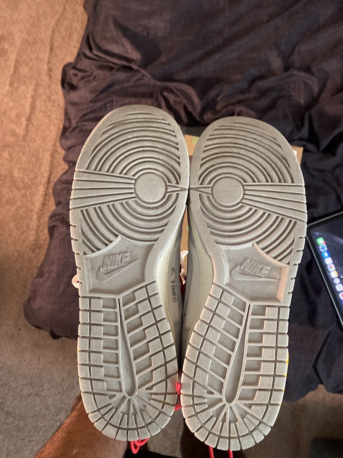 Off-White Nike x off white dunk low lot 6 Size US 12 / EU 45 - 10 Thumbnail
