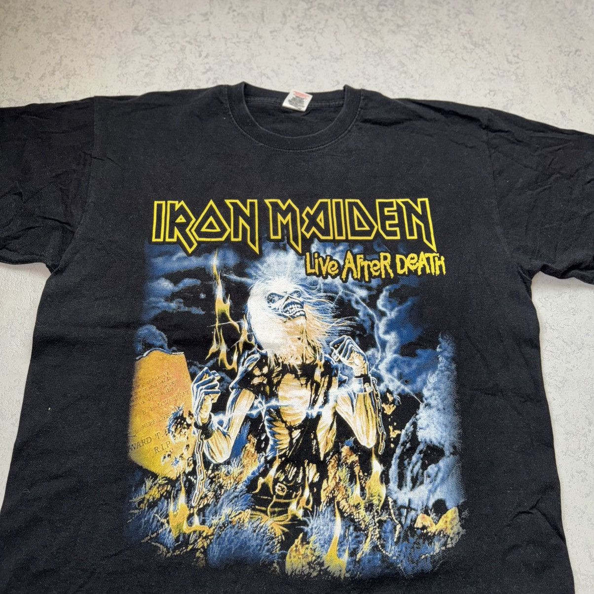 Band Tees Vintage Iron Maiden Live After Death Tee Size US XL / EU 56 / 4 - 6 Thumbnail