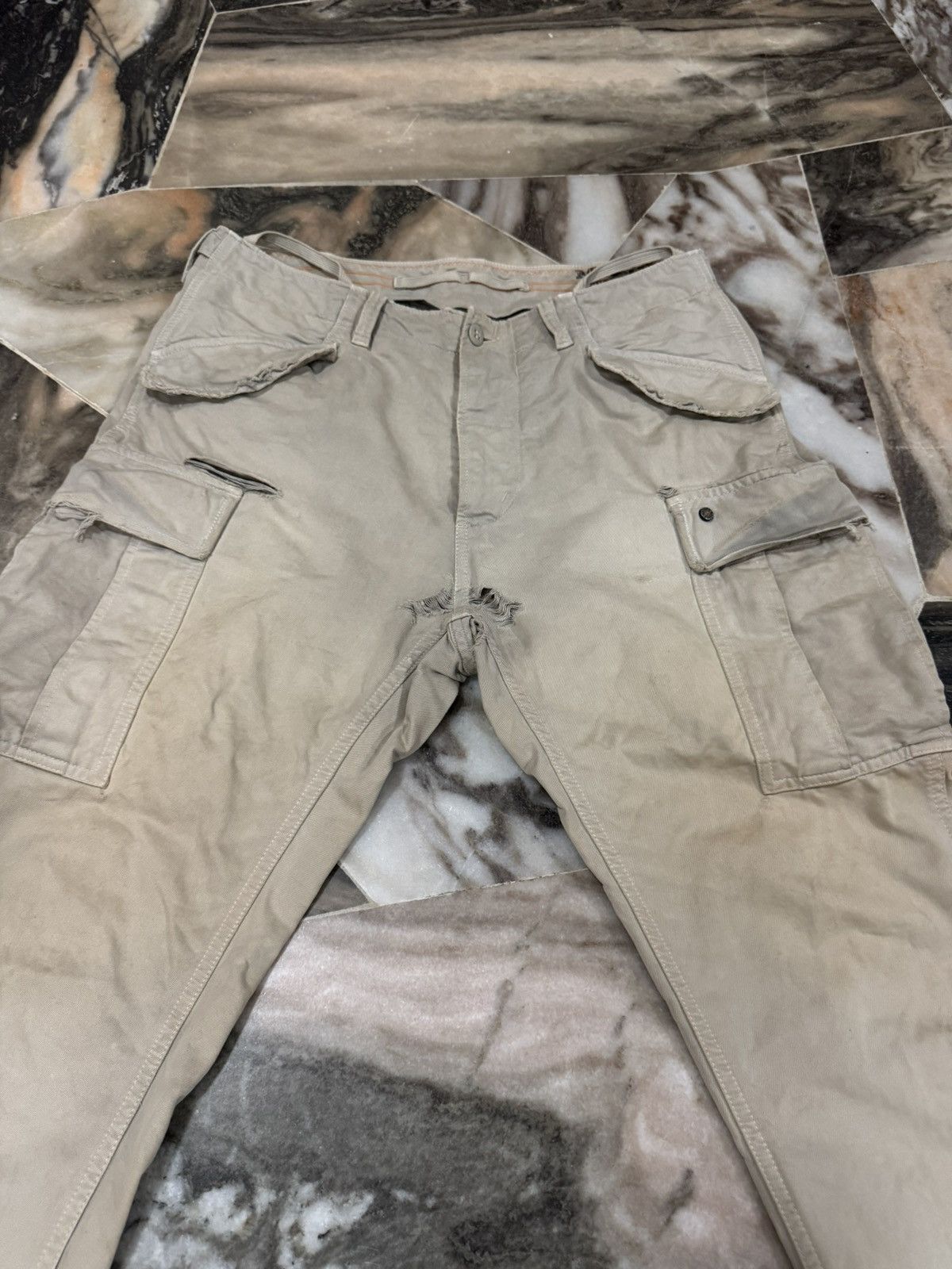 Mason's Vintage 60s Masons Medical Battalion Pure Cargo Pants Size US 32 / EU 48 - 4 Thumbnail