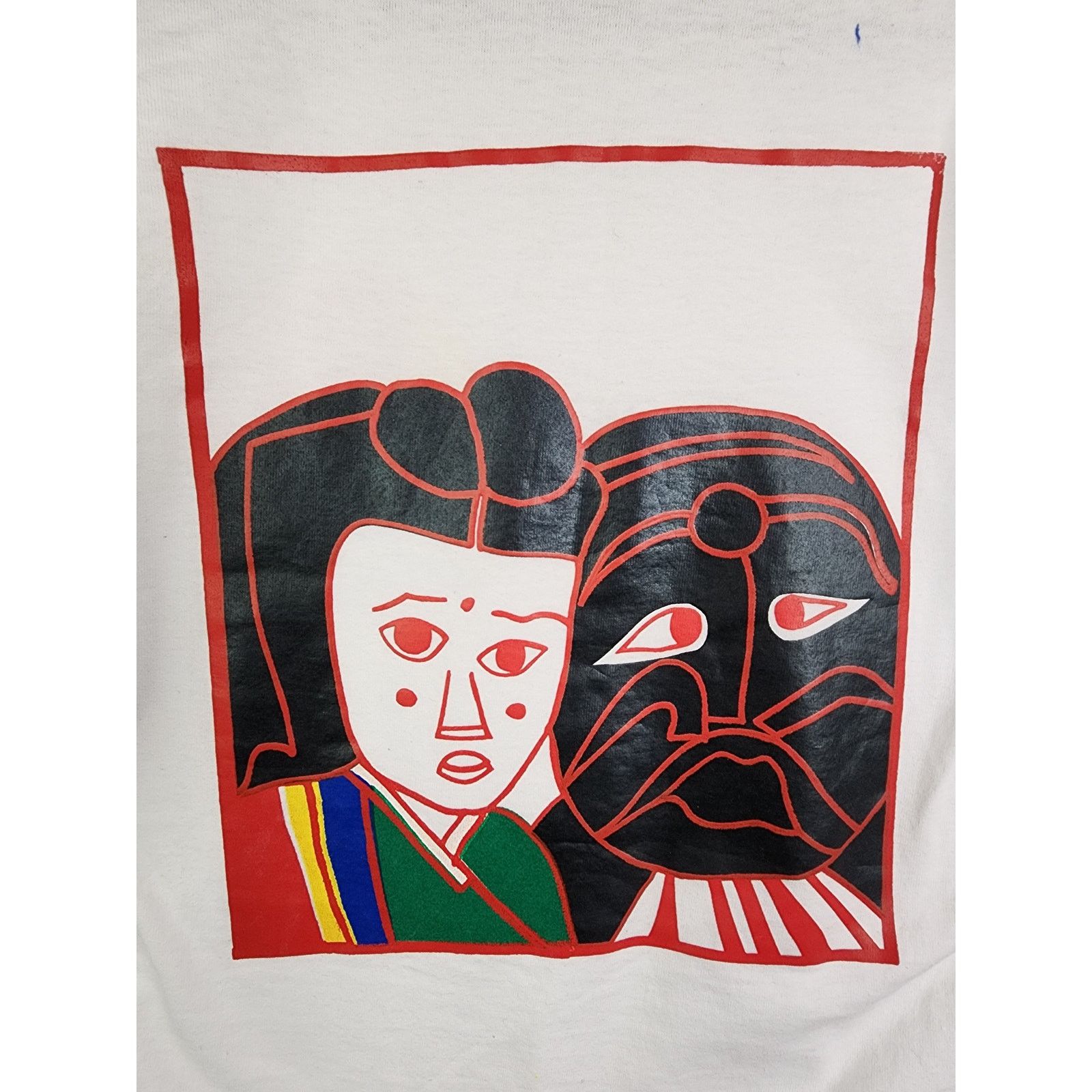 Jerzees 1996 Korean Camp Vintage Graphic Tee Small USA Made Size US S / EU 44-46 / 1 - 2 Thumbnail