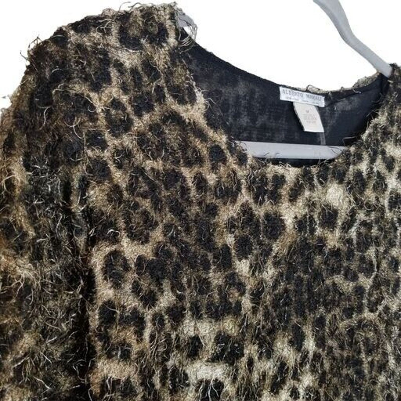 Alberto Alberto Makali Leopard Print Sweater Eyelash Size M Artsy Size M / US 6-8 / IT 42-44 - 5 Thumbnail