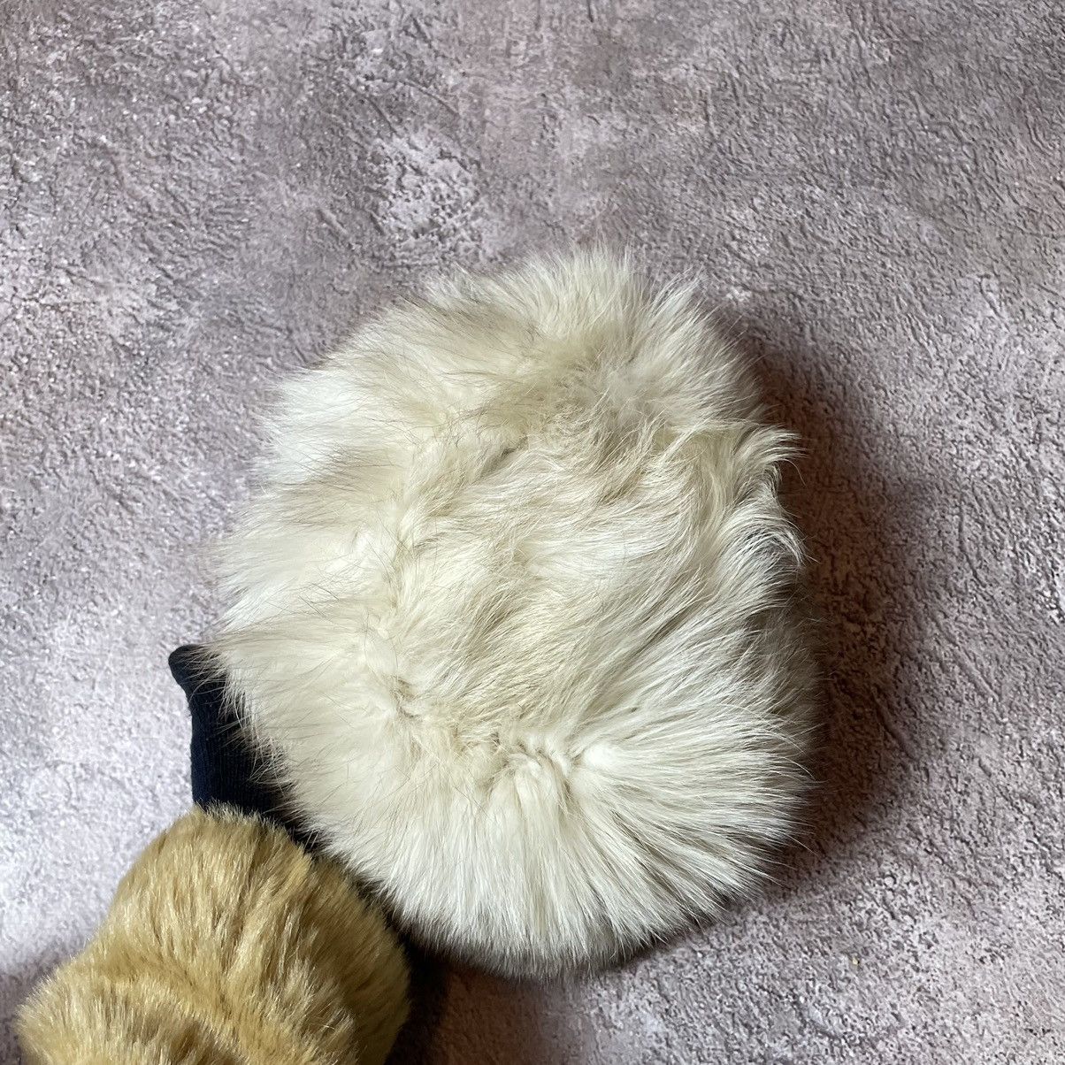 Vintage Vintage 90s Mohair Beanie Fuzzy Knit Grunge Alt Ushanka OS Size ONE SIZE - 3 Thumbnail