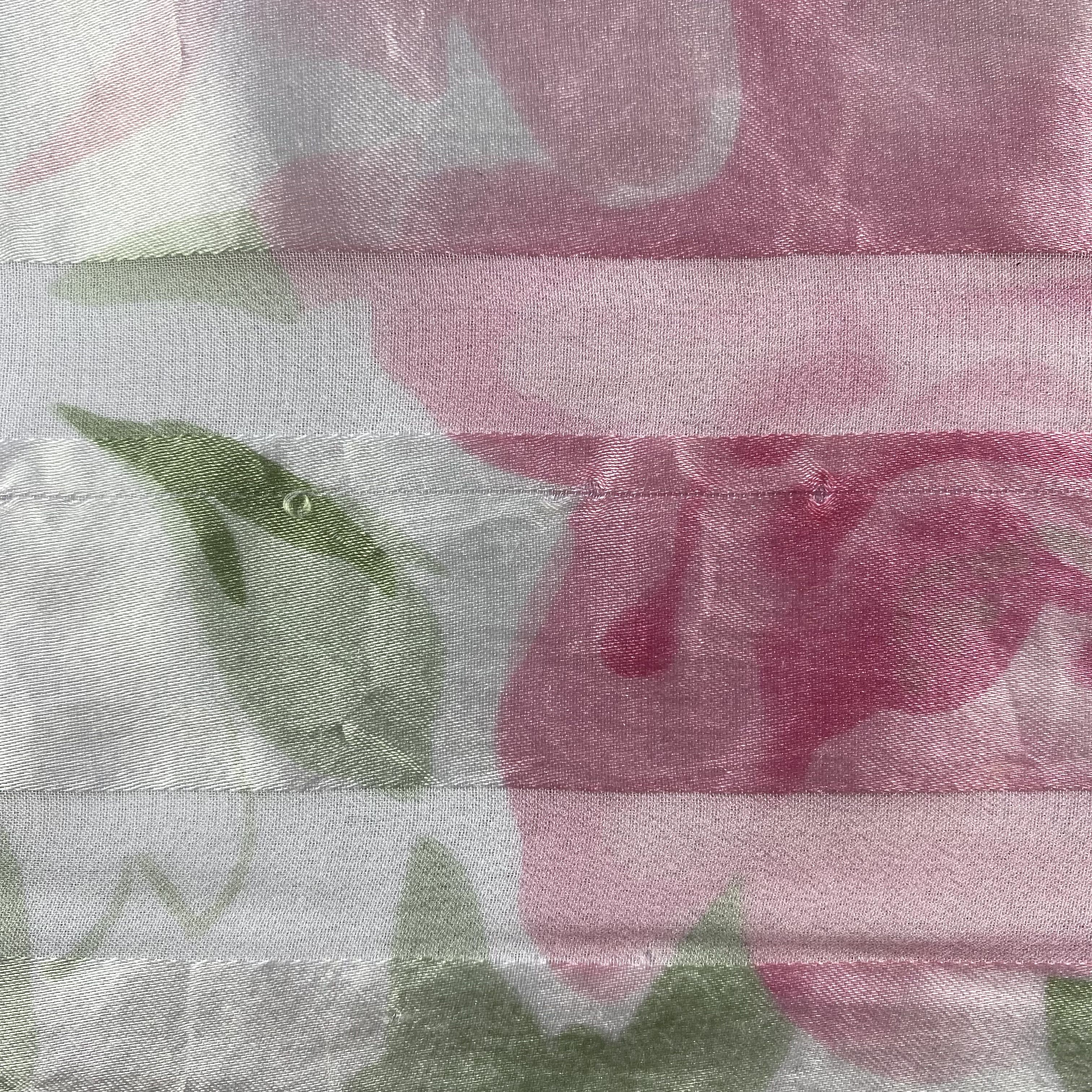Japanese Brand × Vintage Vintage Silk Scarf Hand Rolled Floral SS065 Size ONE SIZE - 5 Thumbnail
