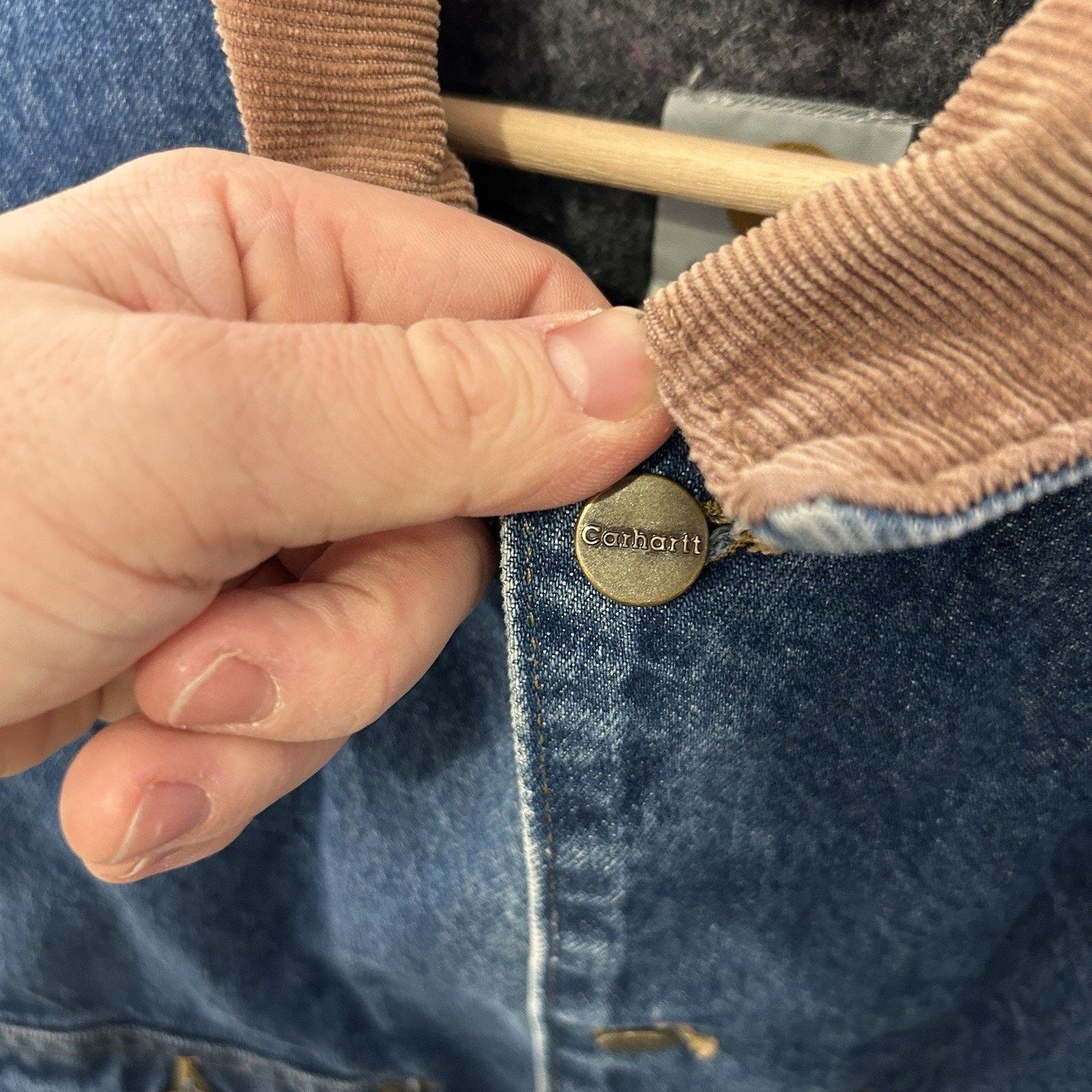 Carhartt Vintage Carhartt Blanket-Lined Denim Chore Coat “Darkstone” Size US XL / EU 56 / 4 - 8 Thumbnail