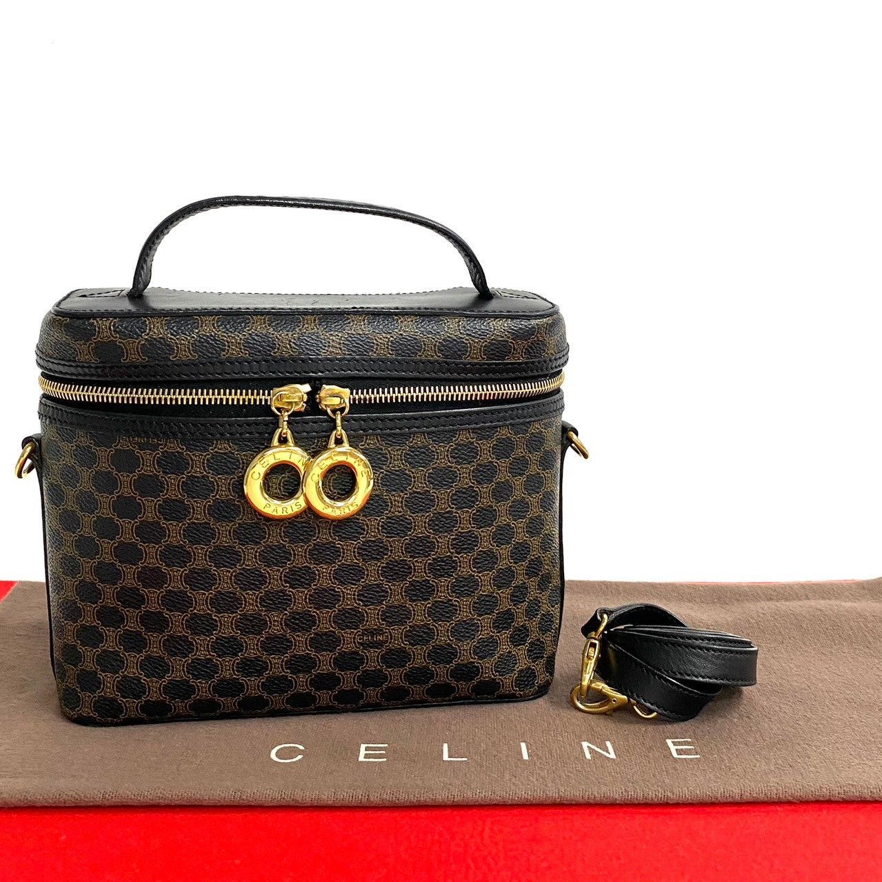 Celine Celine Shoulder Bag Black Leather Size ONE SIZE - 1 Thumbnail