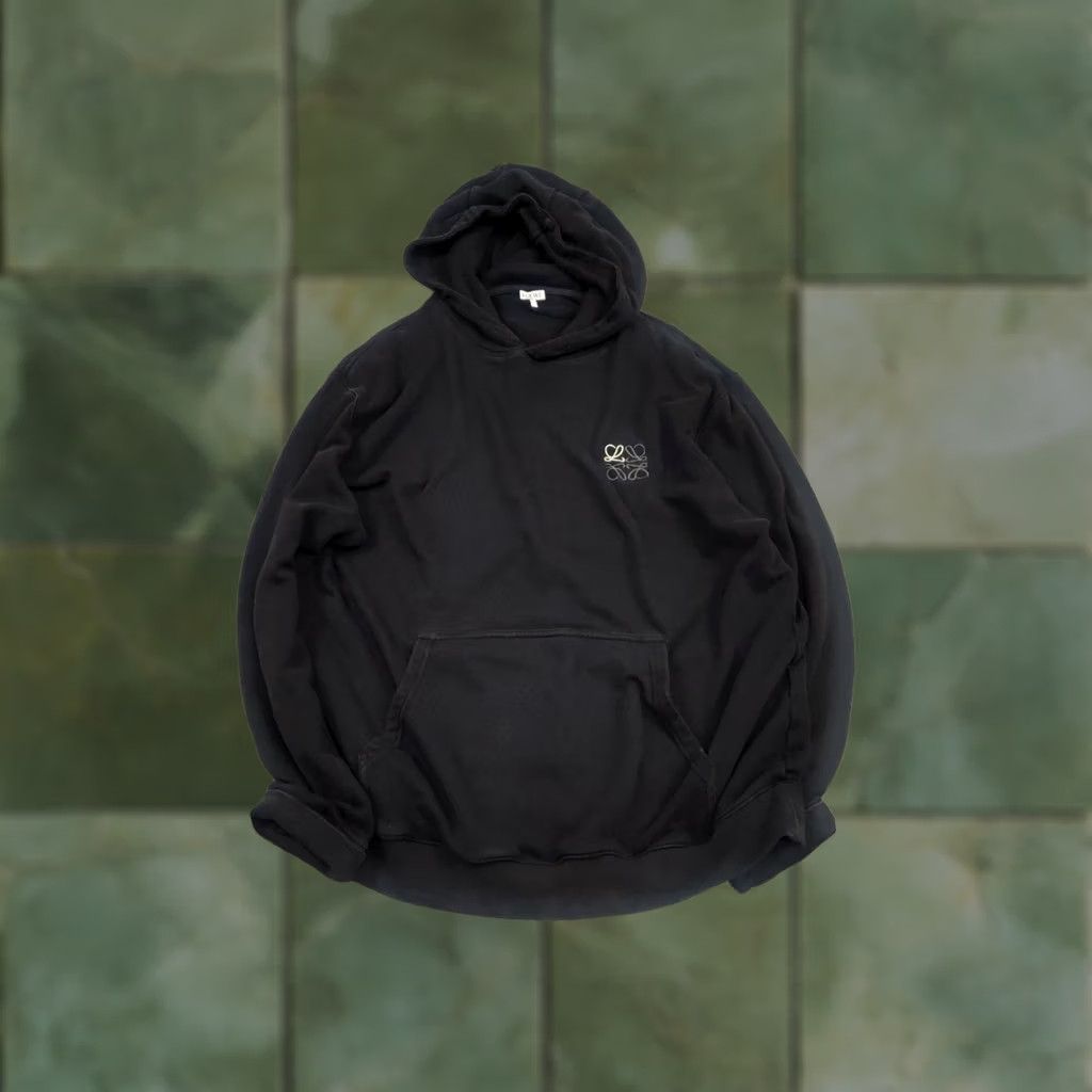 Loewe Loewe mini classic logo black oversized hoodie XL Men Cotton Canvas Logo Authentic Pullover Crew Neck Fall Black CI Size US XL / EU 56 / 4 - 1 Thumbnail