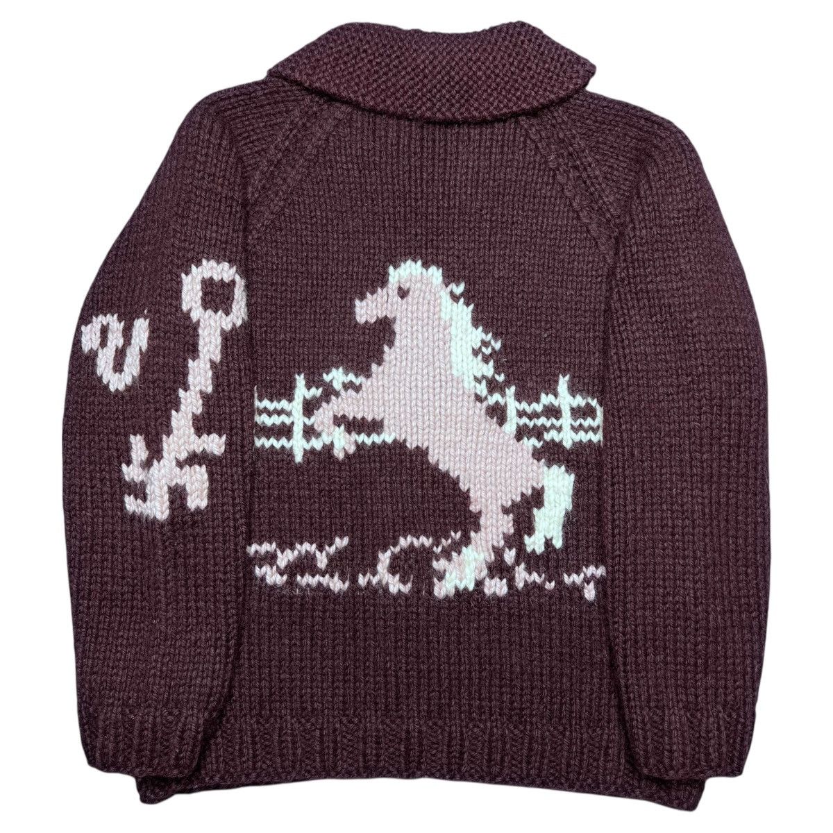 Other Vintage 1960s Cowichan Wool Horse Barn Horses Knit Sweater Size US M / EU 48-50 / 2 - 1 Thumbnail