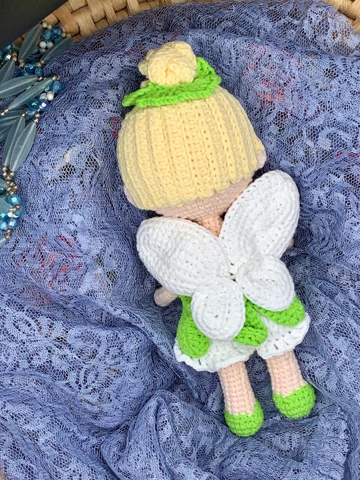 Other Handmade Crochet Fairy Doll – Tinkerbell Princess Plush Size ONE SIZE - 2 Thumbnail