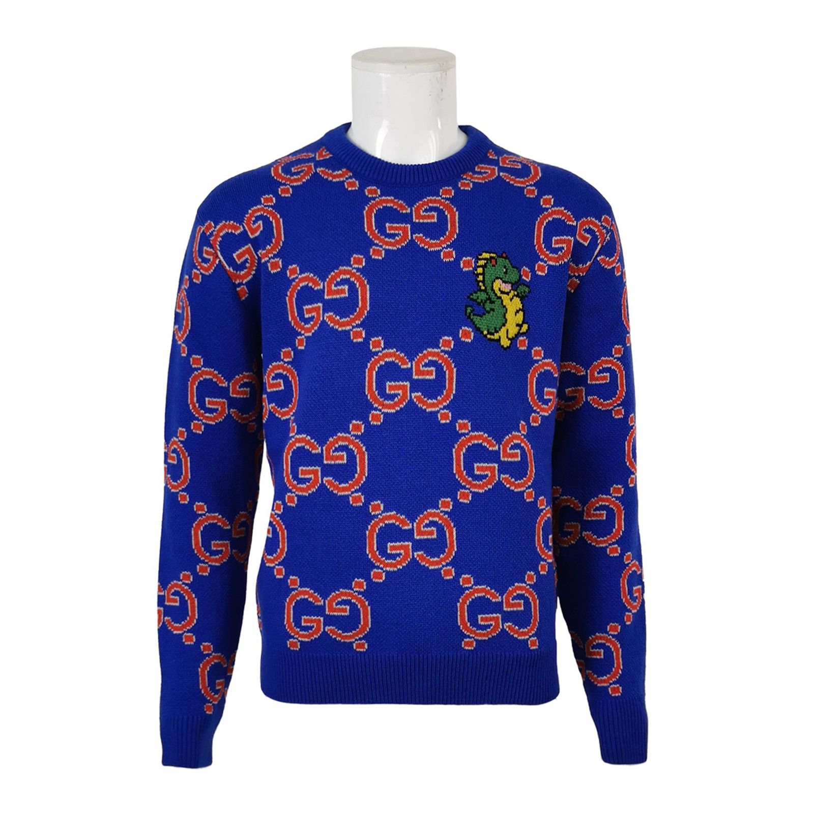 Gucci Wool GG Logo Round Neck Sweater M