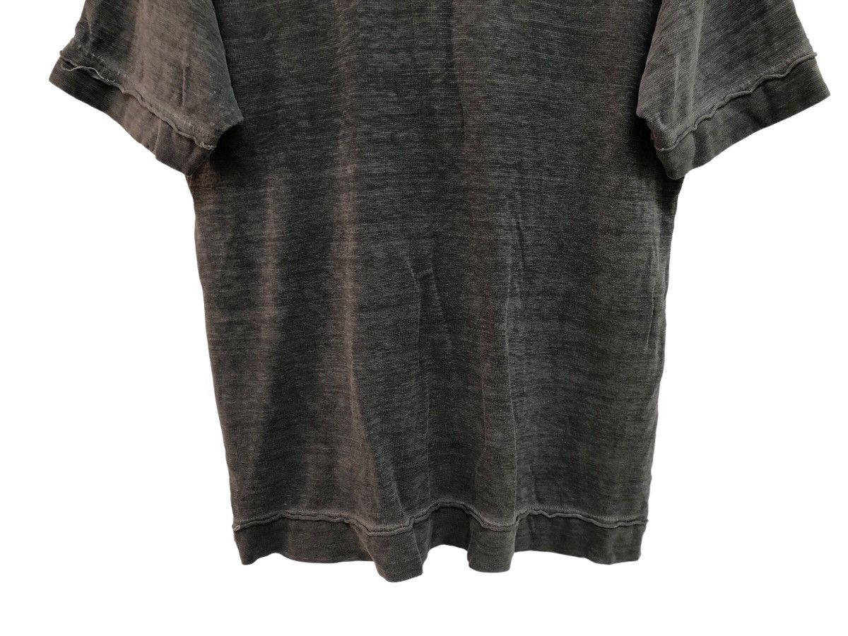 AESTHETIC 🇯🇵 HENLEY NECK BEAUTY FADE GREY TEE