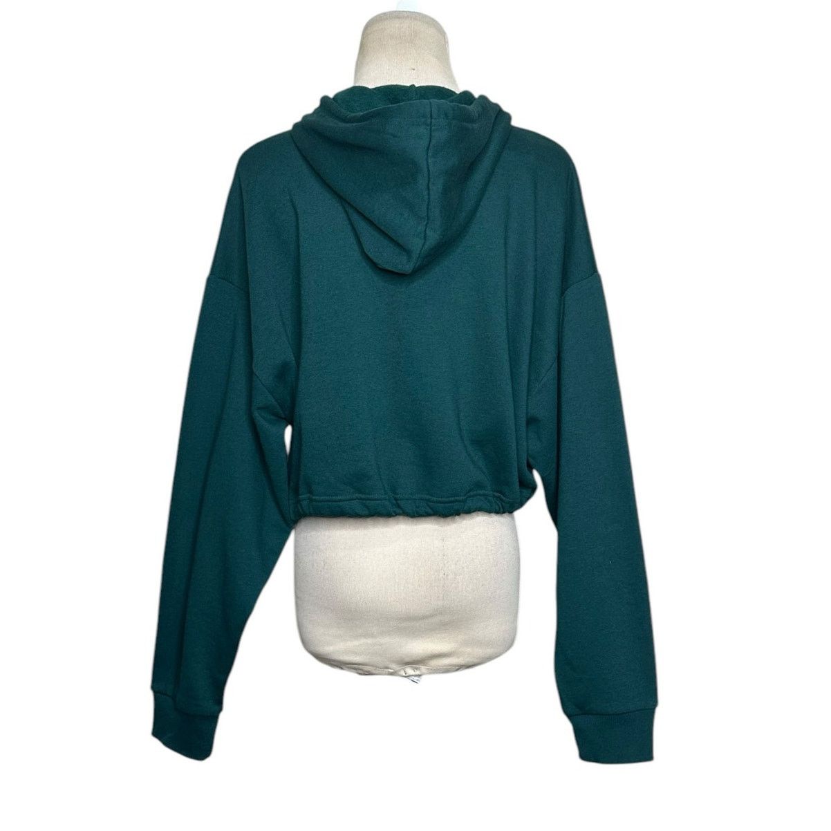 Zara ZARA green cropped hoodie sweatshirt size Medium Size M / US 6-8 / IT 42-44 - 2 Thumbnail