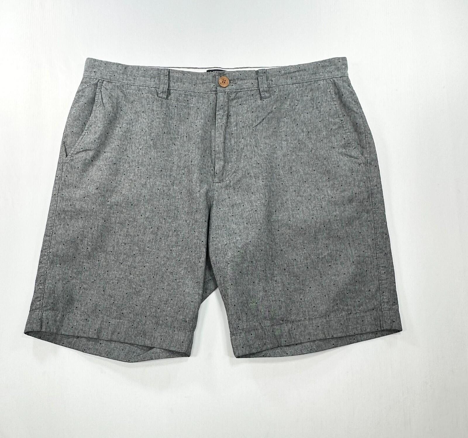 J.Crew J Crew Gramercy Flat Cotton Chino Shorts Mens Gray 33W Size US 33 - 1 Thumbnail
