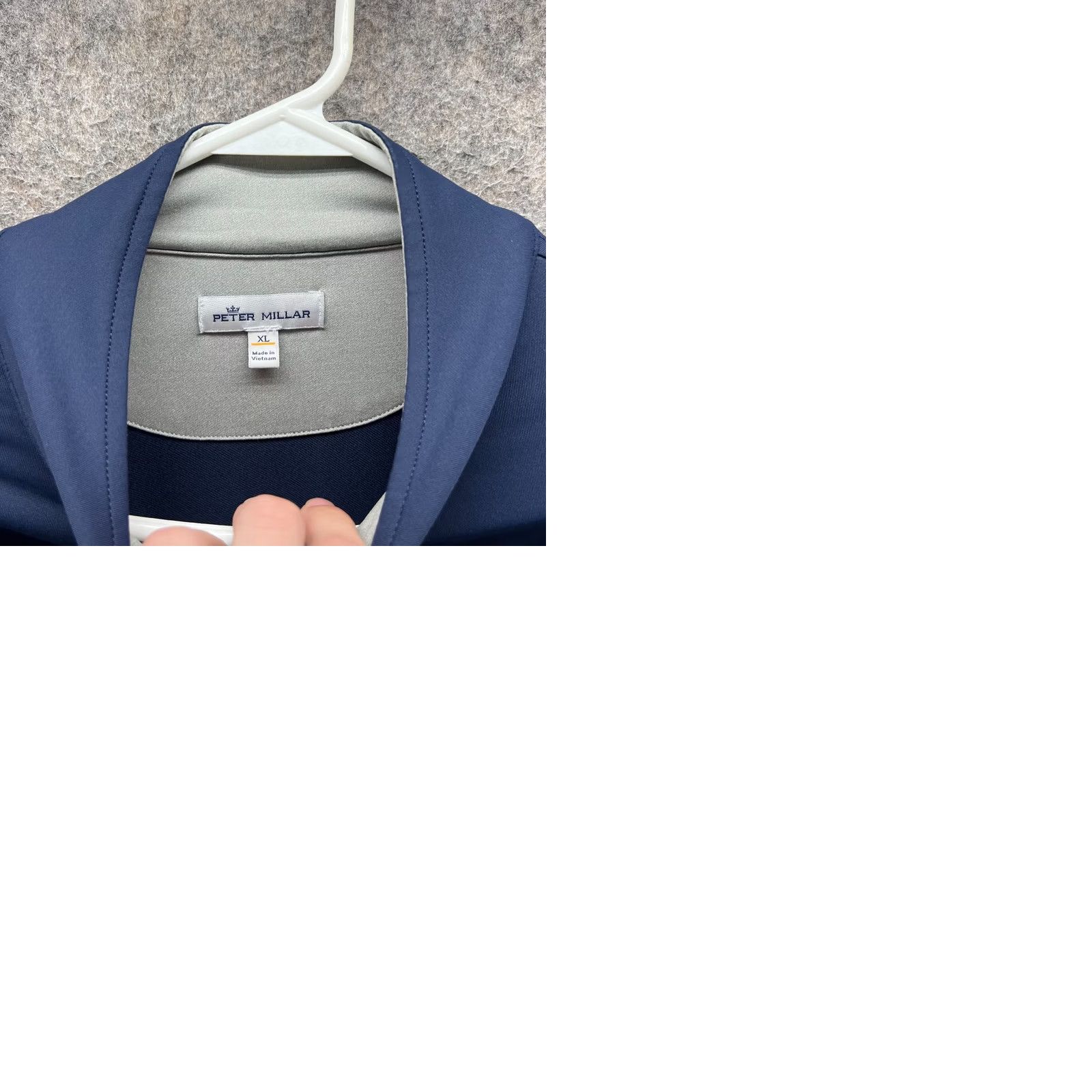 Peter Millar Peter Millar Pullover Sweatshirt Knit Mens XL Blue Zip Mock Neck Golf Logo Preppy All Seasons Shirt Size US XL / EU 56 / 4 - 9 Thumbnail