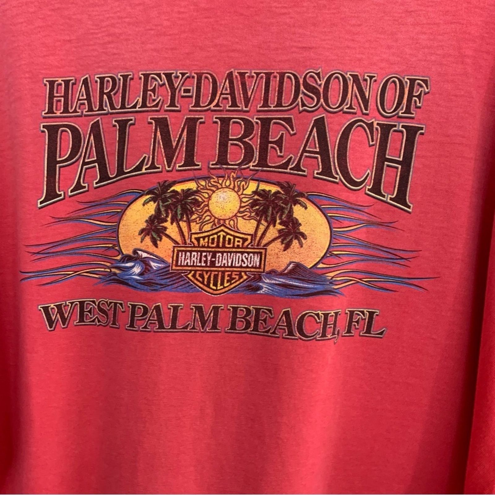 Harley Davidson MENS HARLEY-DAVIDSON PALM BEACH RED SIZE XXL SOFT NICE Size US XXL / EU 58 / 5 - 4 Thumbnail