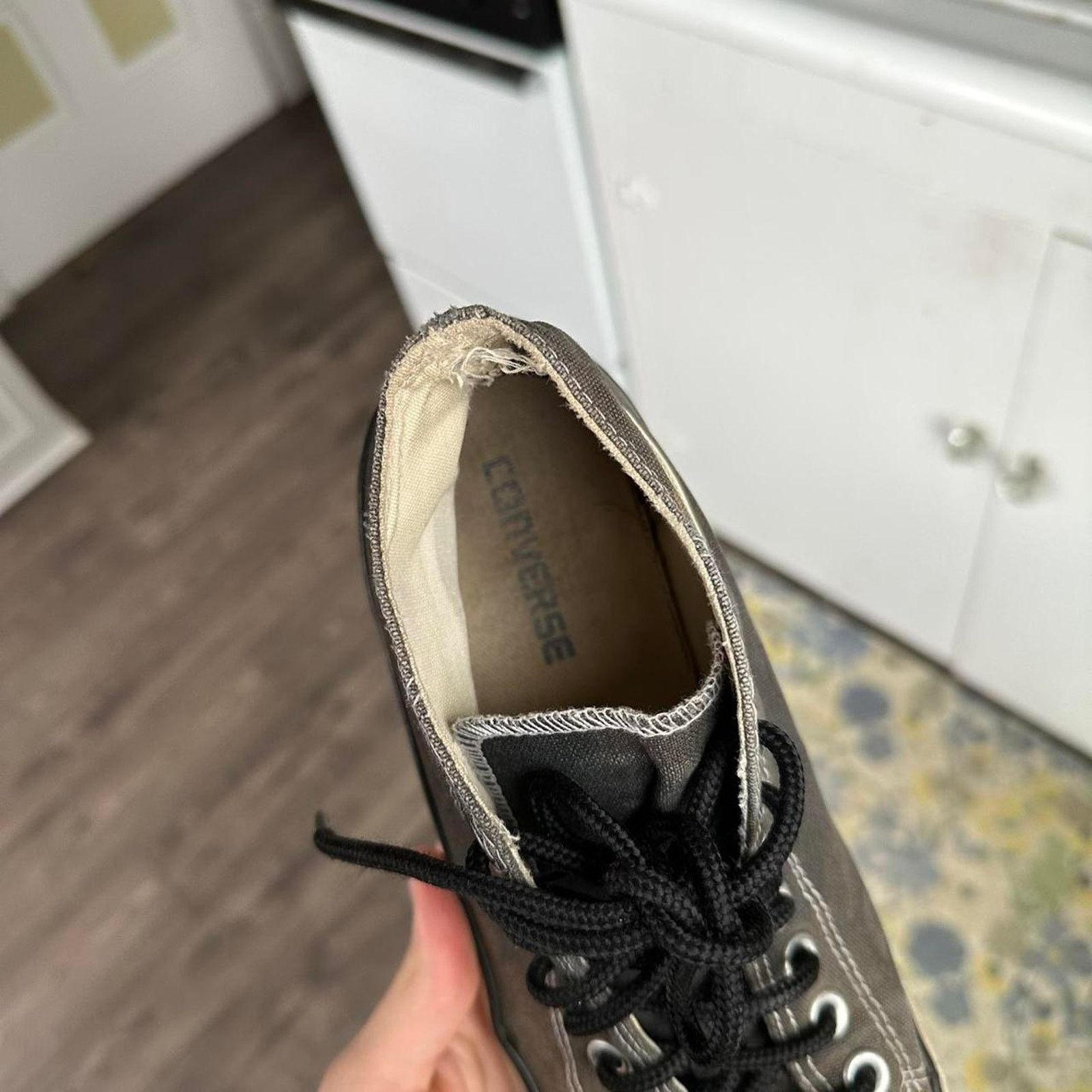 Converse Vintage 00s Y2K Converse Mid Chuck 70 Punk Emo Hi Top Shoes Size US 7 / EU 40 - 7 Thumbnail
