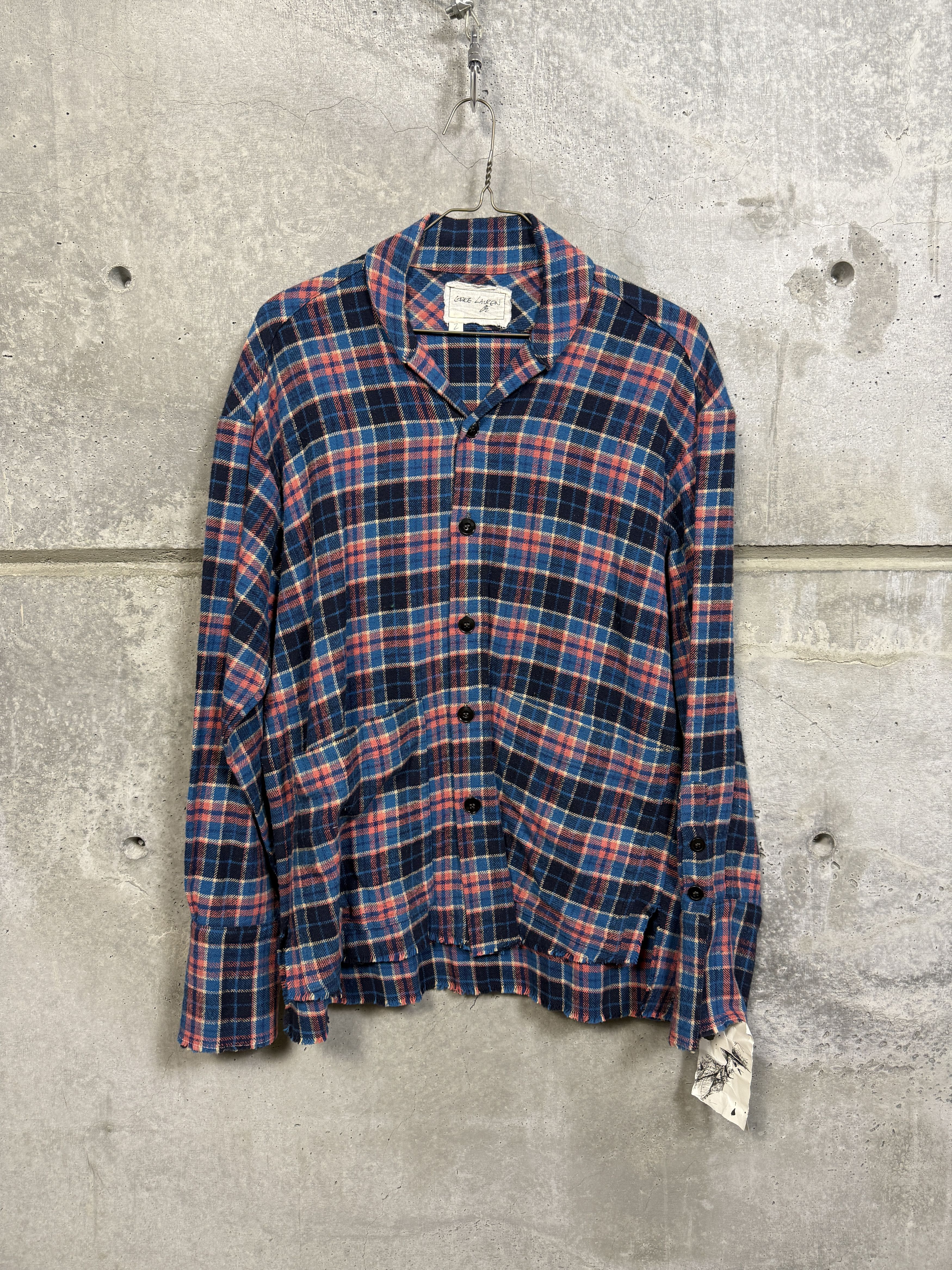 Greg Lauren $850 Greg Lauren Boxy Plaid Shirt Size US M / EU 48-50 / 2 - 4 Thumbnail