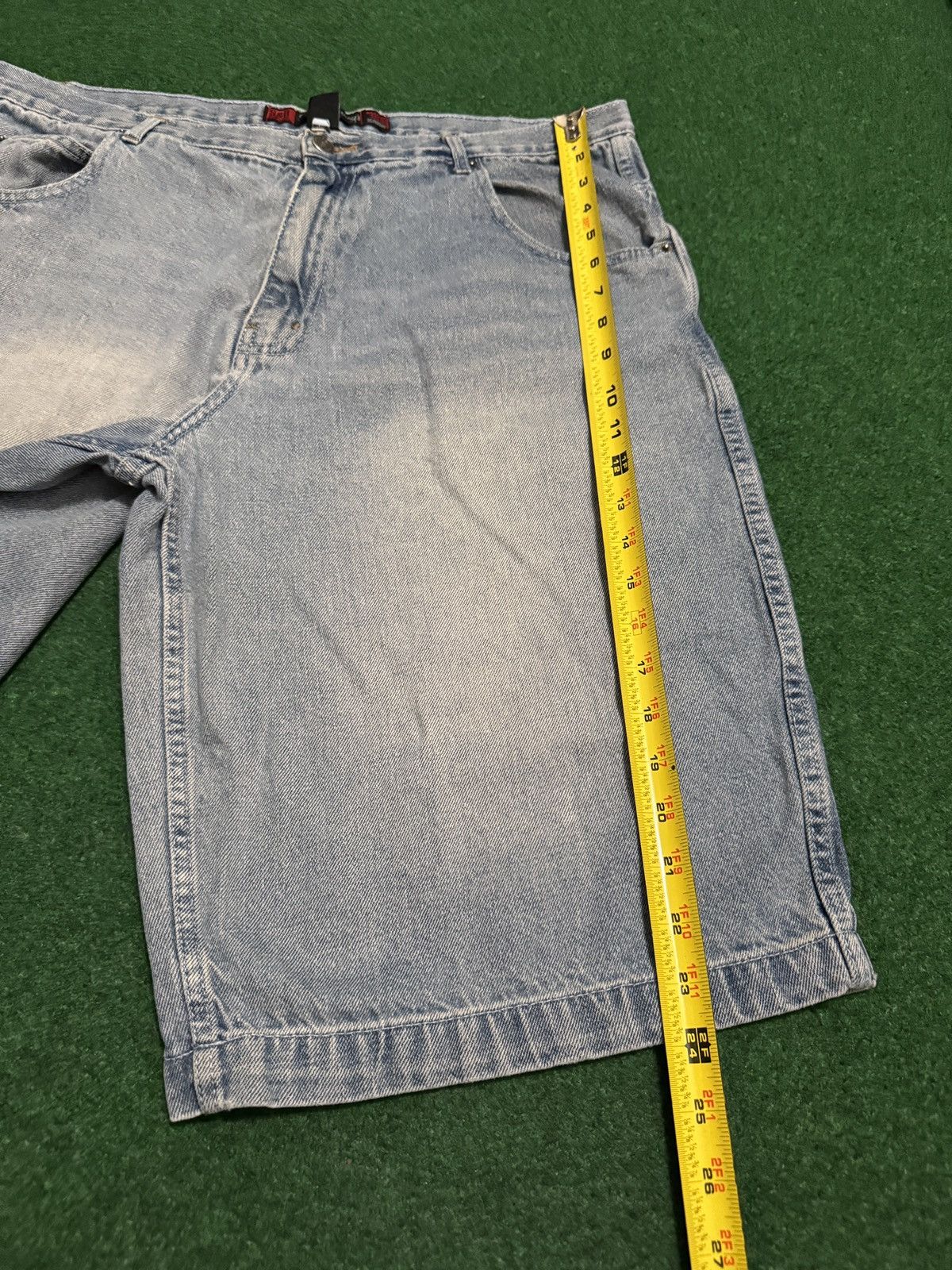 Vintage Y2K Baggy Carpenter Jort Hip Hop Skater Grunge Denim Shorts Size US 36 / EU 52 - 7 Thumbnail