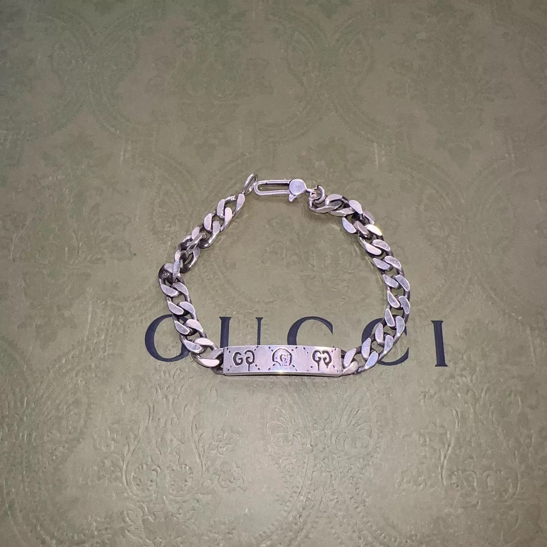 Gucci GUCCI Ghost Skull Cuban Chain 925 Silver Unisex Size ONE SIZE - 4 Thumbnail